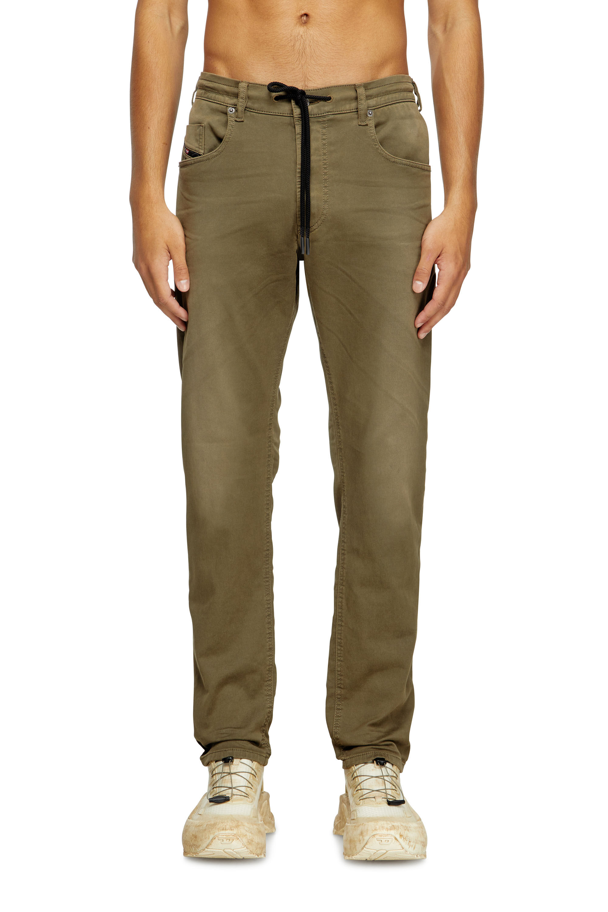 Diesel - Regular 2030 D-Krooley Joggjeans® 0670M Homme, Vert - Image 3