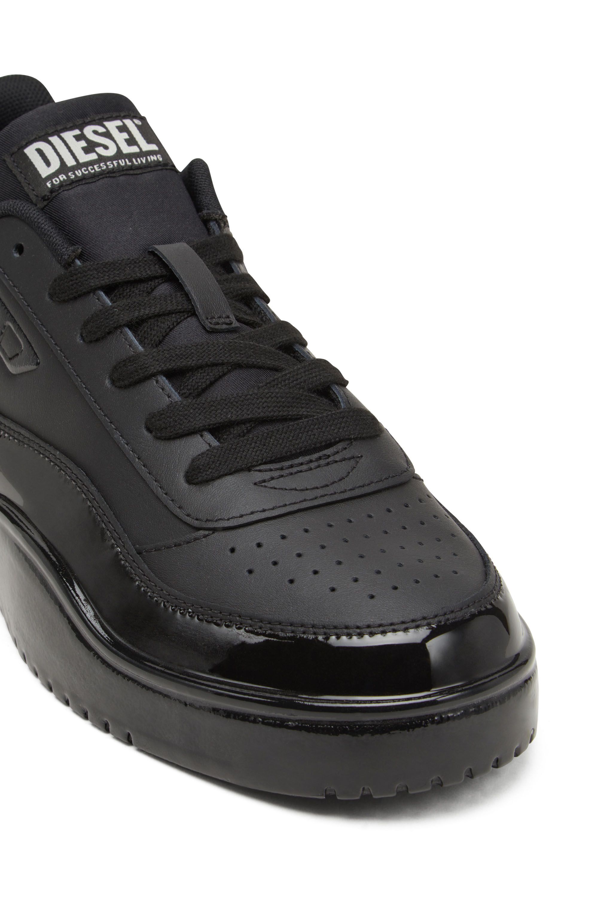 Diesel - S-TRACKER-D LOW, S-Tracker-D-Sneakers en cuir siliconé Homme in Noir - 5
