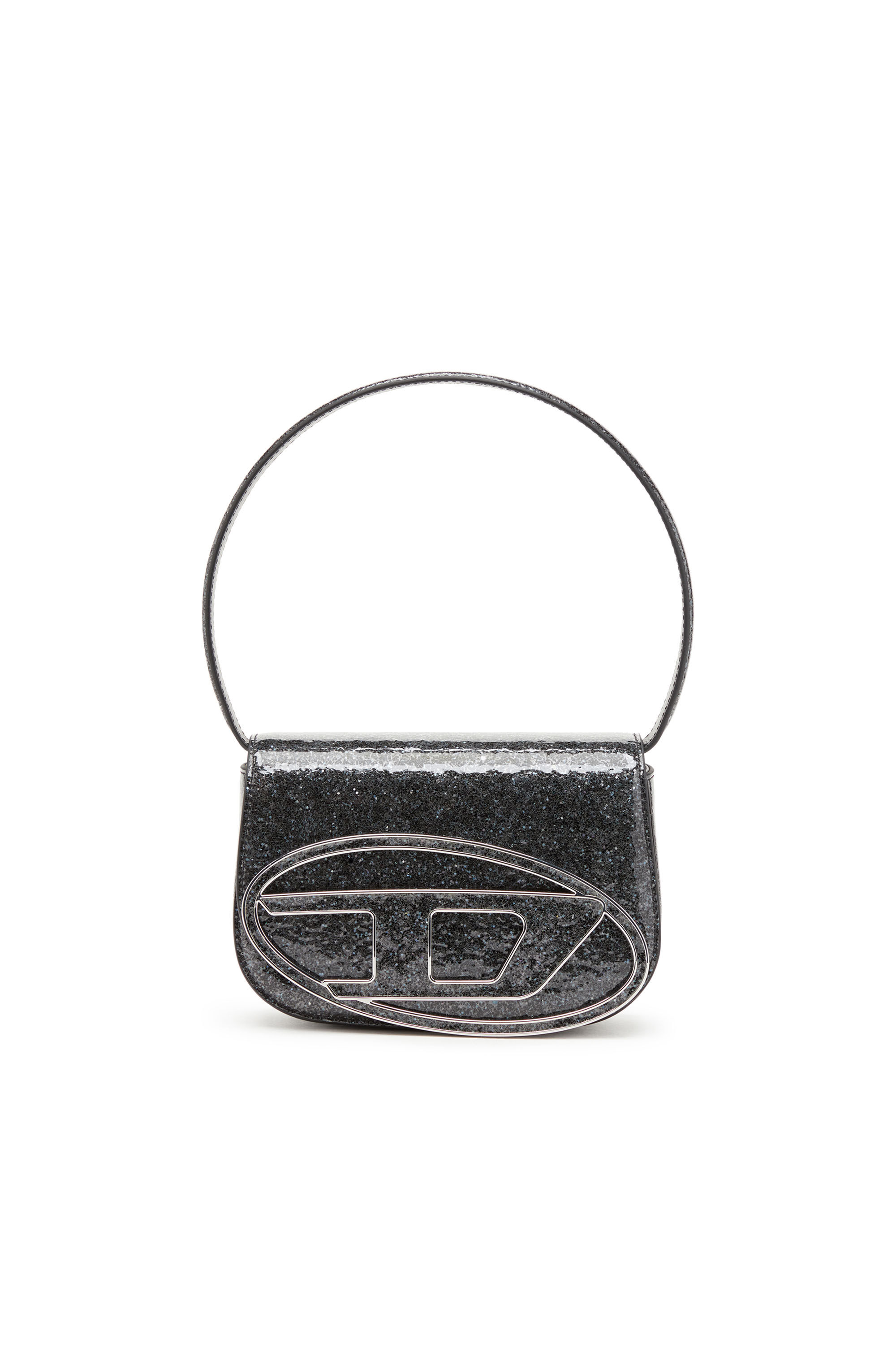 1DR Sac a bandouliere iconique avec macro paillettes Femme Noir Diesel