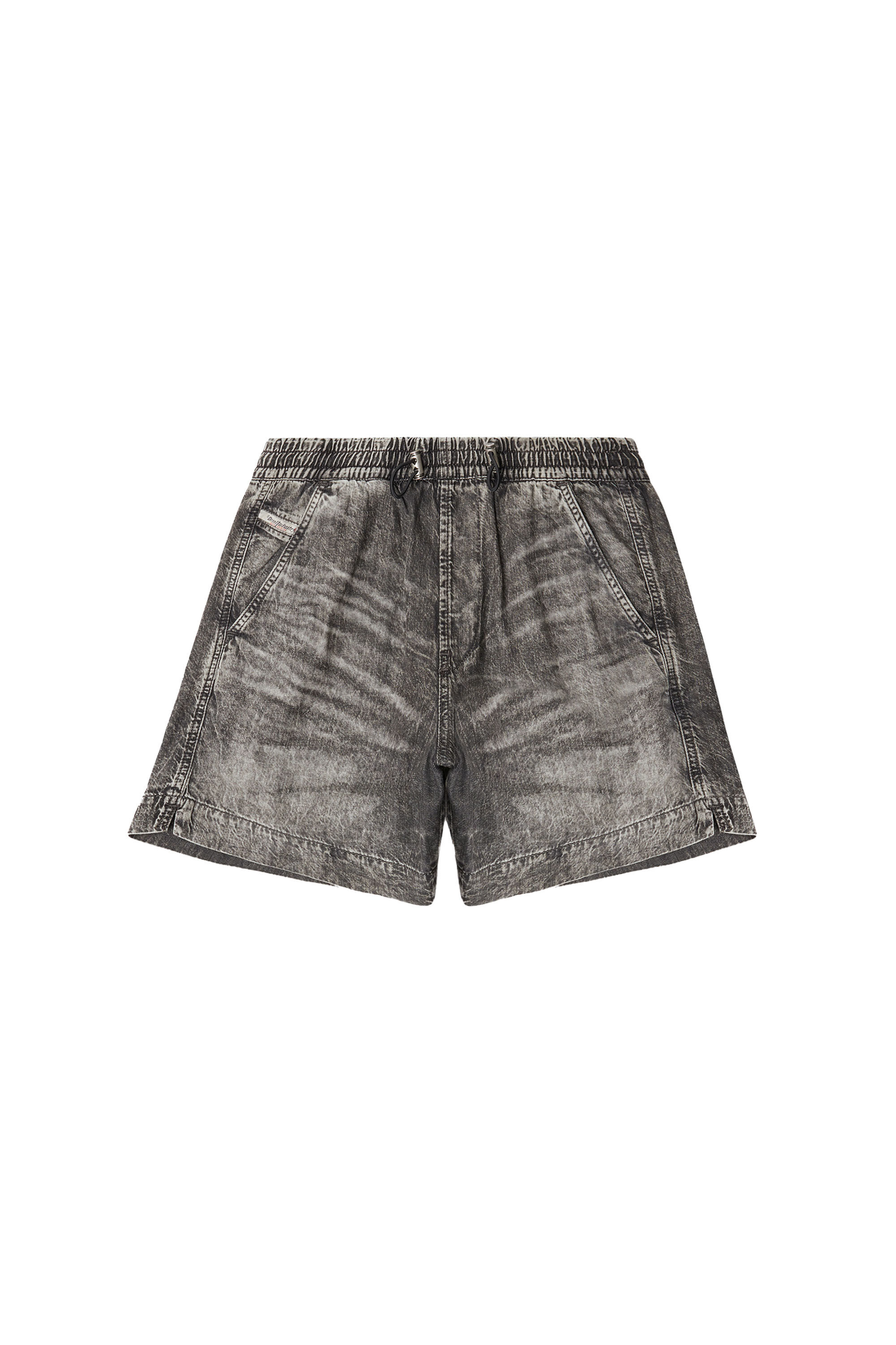 Diesel - D-TENNI-S1, Short en denim marbré Mixte in Noir - 6