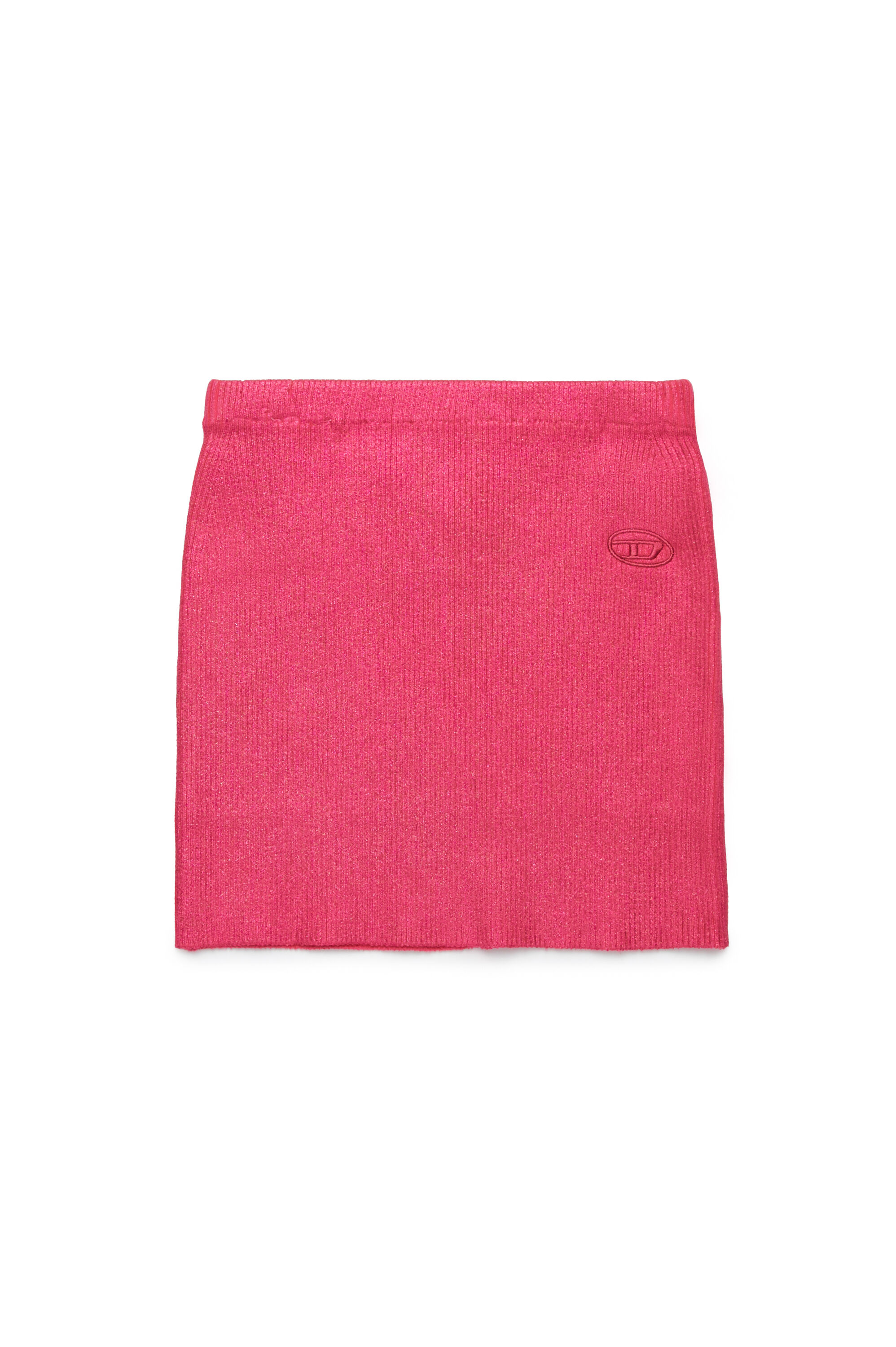 Diesel - GESID, Mini-jupe côtelée Femme in Rose - 1