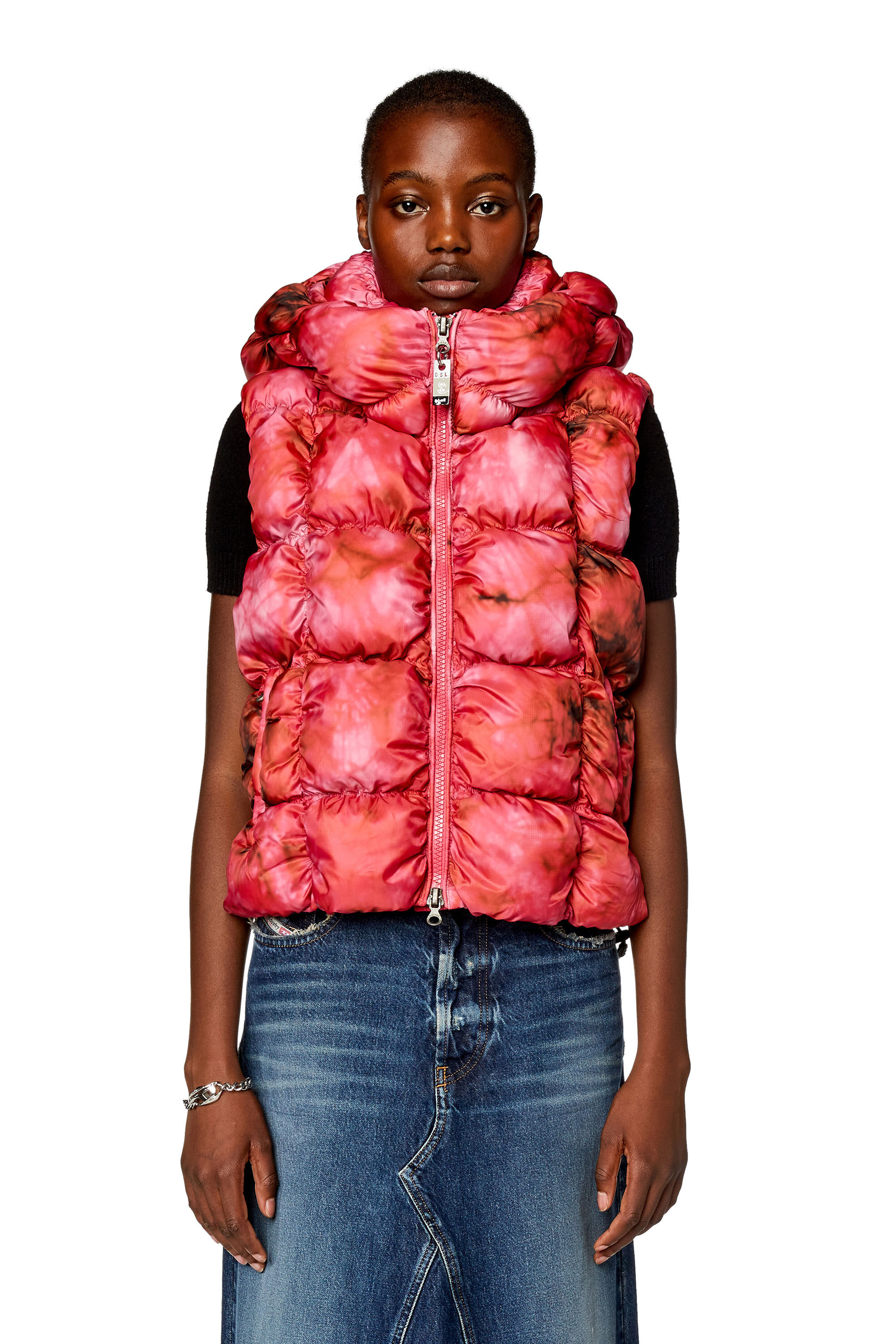 Veste doudoune tie dye sans manches Femme W RALLA SL Diesel