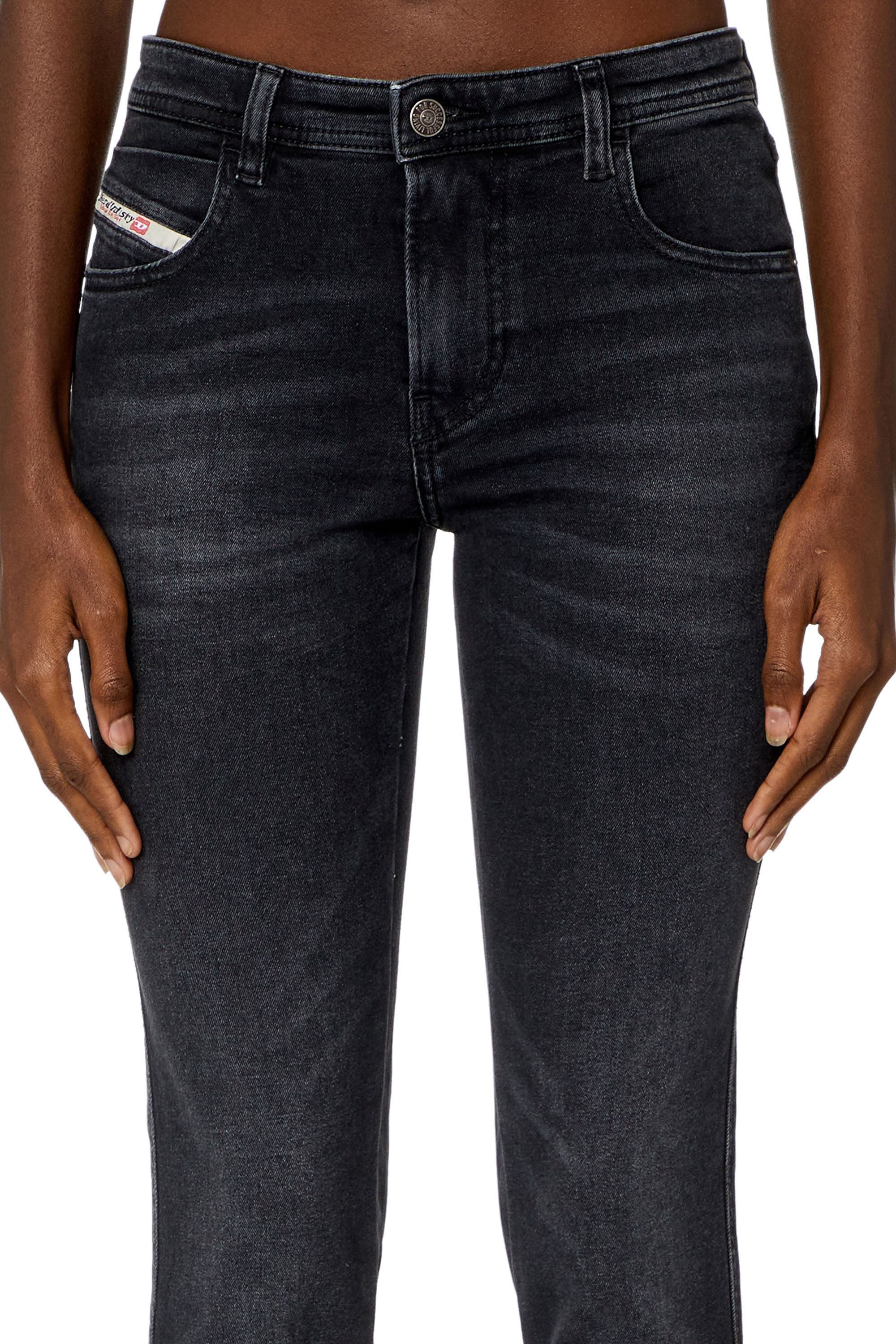Diesel - Skinny Jeans 2015 Babhila 0PFAS, Noir/Gris foncé - Image 5