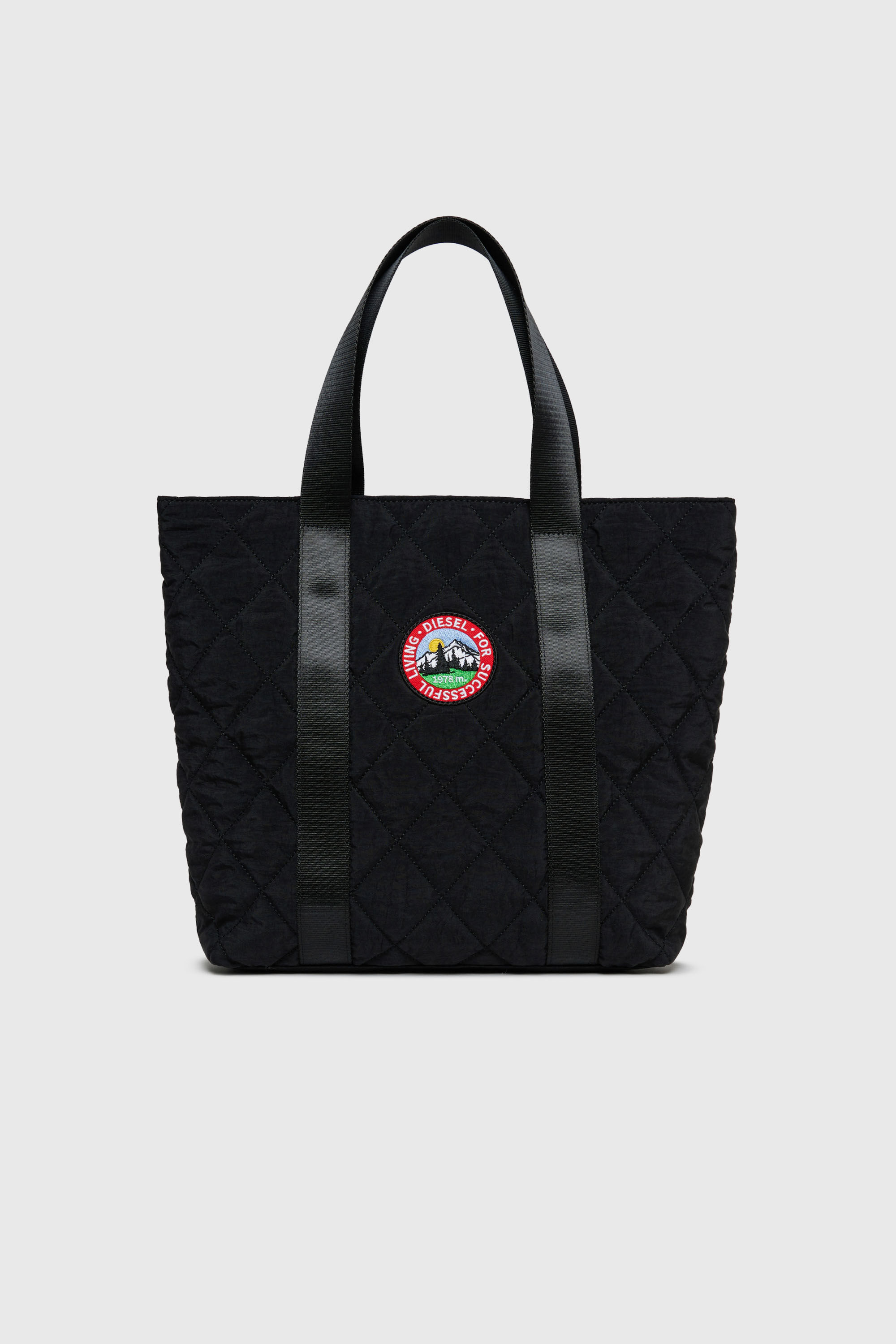 Diesel - WMONTY, WMONTY - Sac cabas en nylon matelass&eacute; Femme in Noir - 1