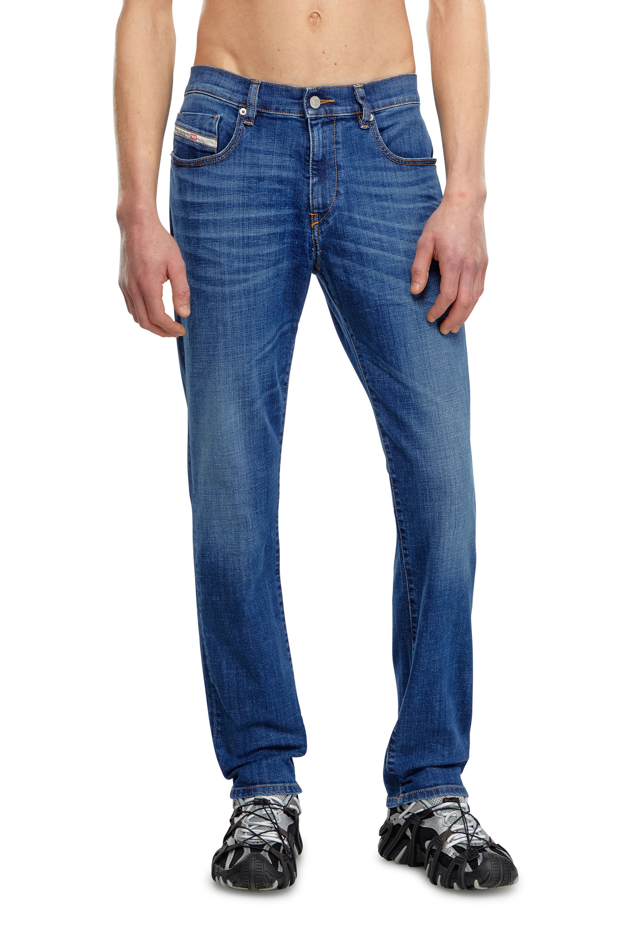 Diesel - Slim Jeans 2019 D-Strukt 09K04, Bleu moyen - Image 3