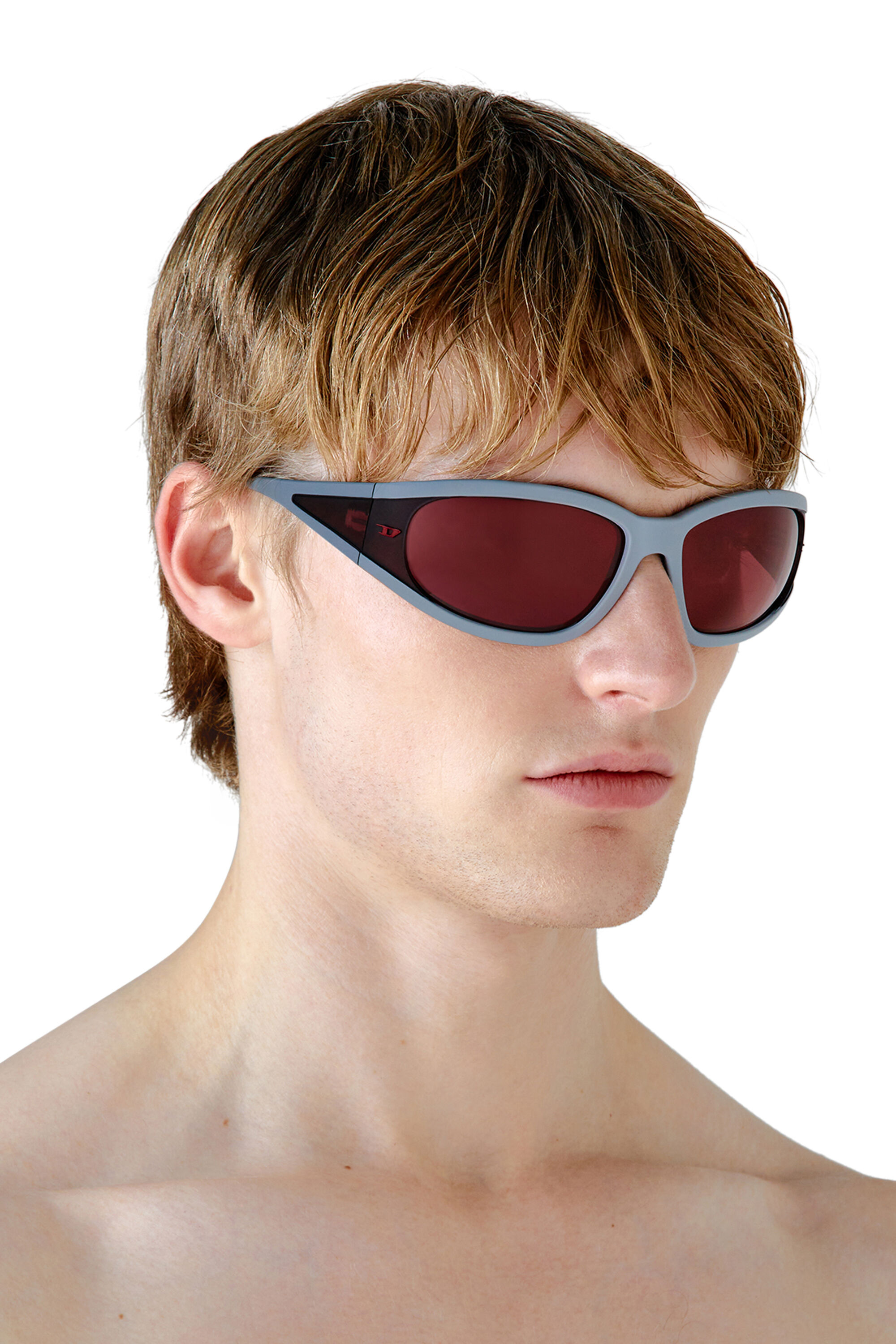 Diesel - 0DL3002, Lunettes de soleil rectangulaires en acétate Mixte in Polychrome - 4