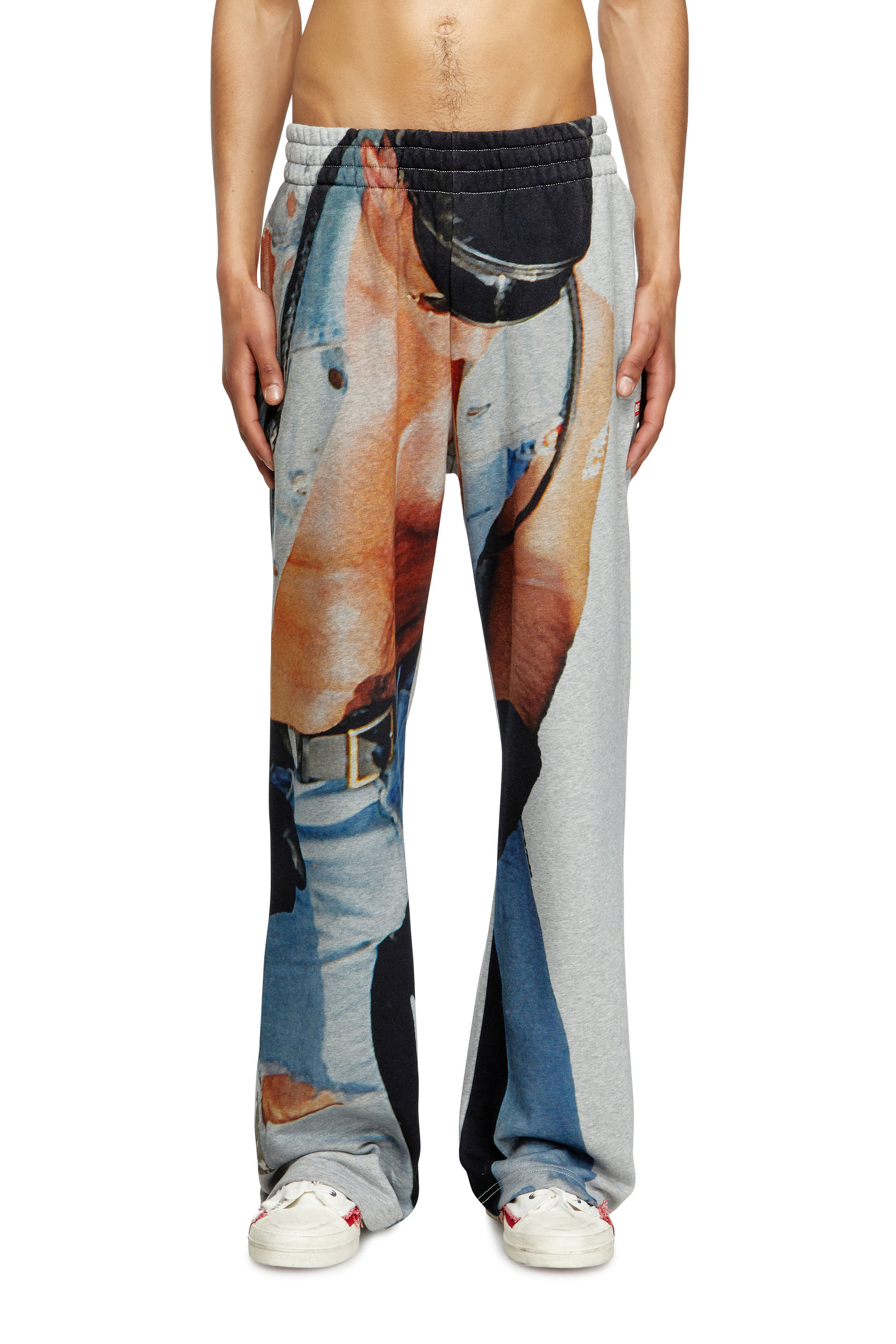 Diesel - PR-P-MARTAINS-TOM25, Pantalon de survêtement avec imprimé graphique Mixte in Gris - 3
