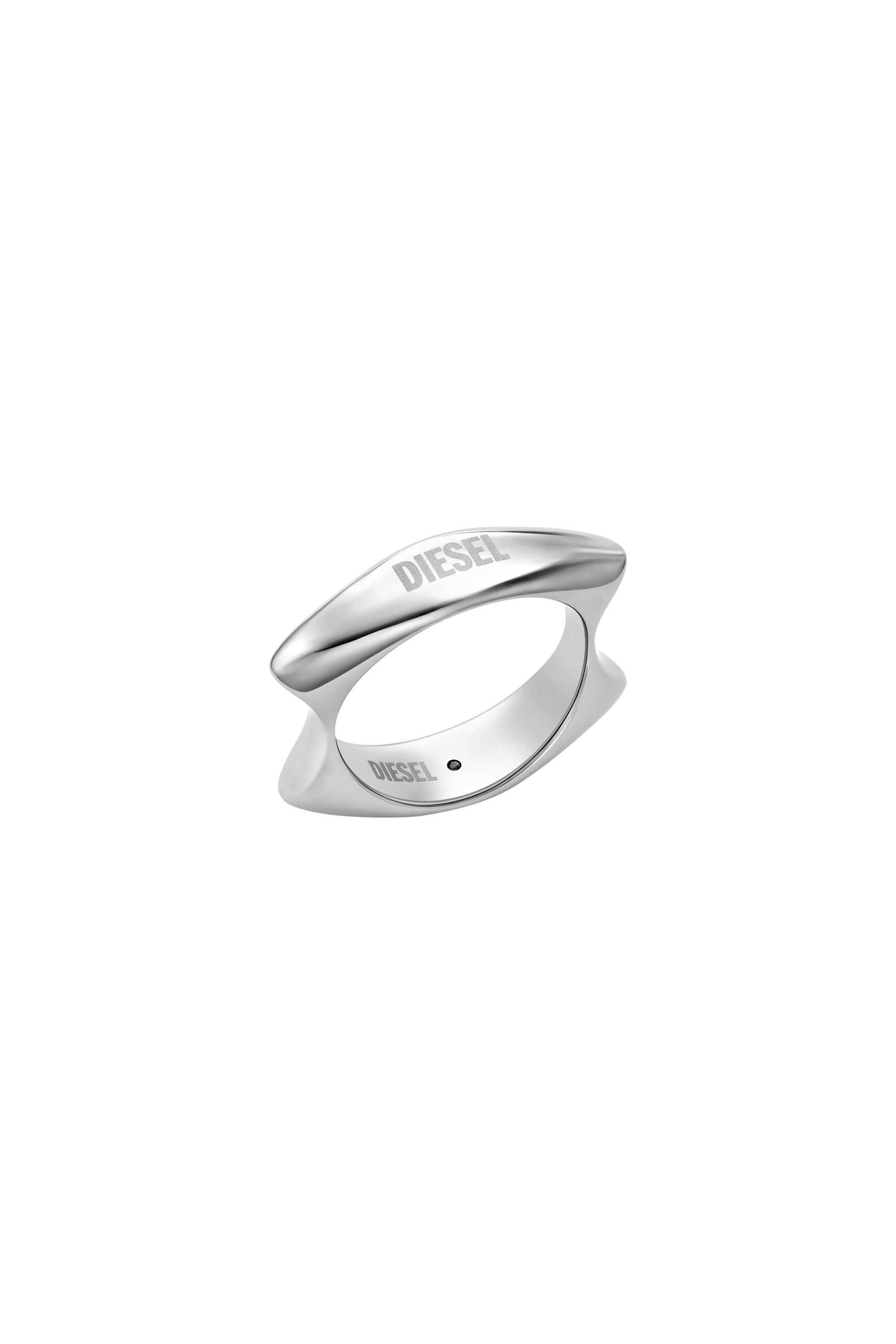 Diesel - DX1584040 JEWEL, Bague en acier inoxydable Mixte in Gris argenté - 1