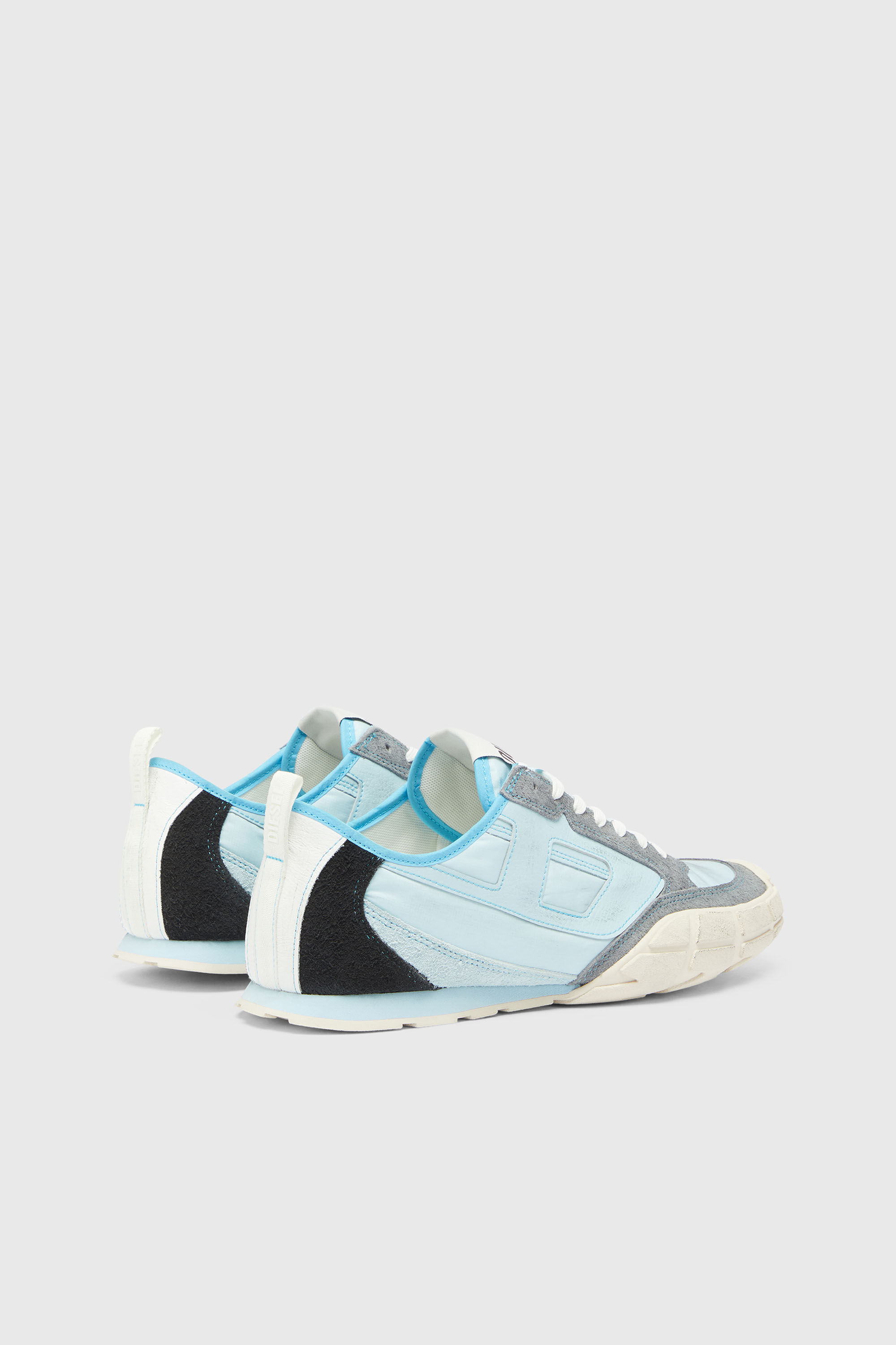 Diesel - S-PAGODHA LOW, S-Pagodha - Baskets en cuir et nylon Homme in Bleu - 3