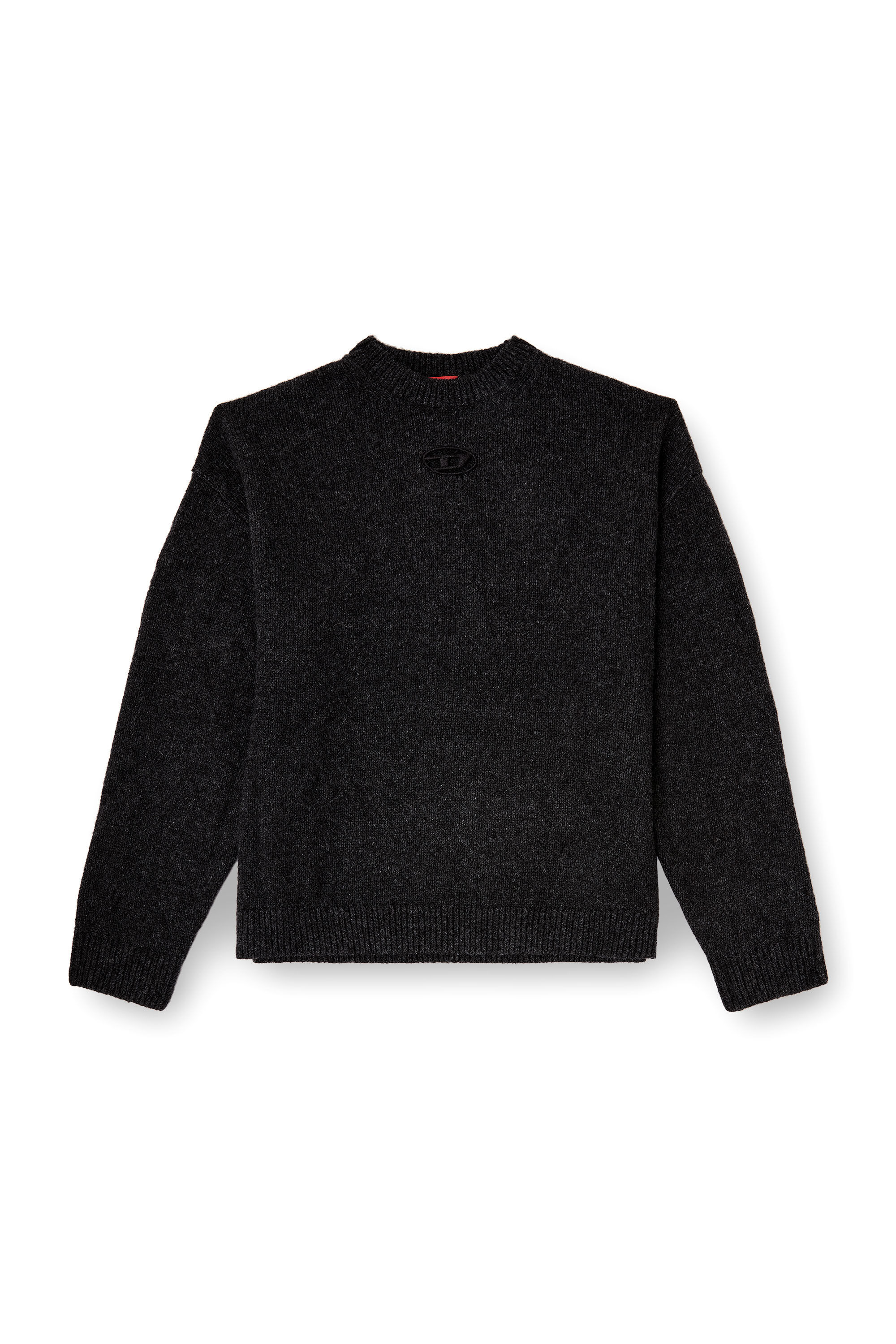 Diesel - K-AREESO, Pull en m&eacute;lange de laine et alpaga Homme in Noir - 2