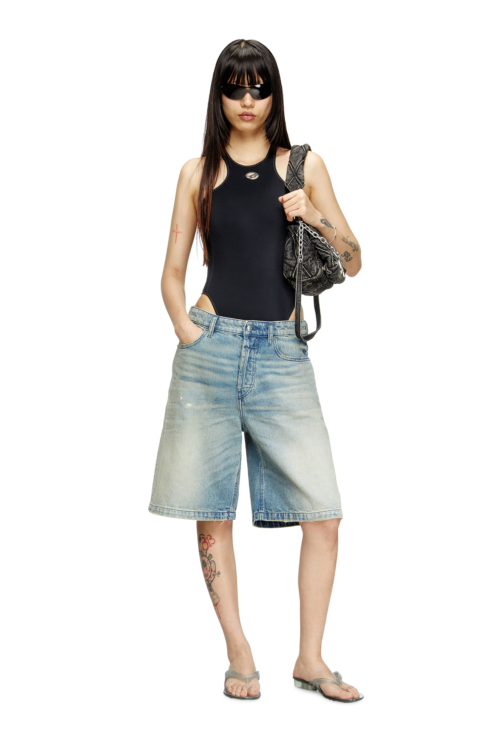 Diesel - MELISSA QUANTUM THONG, Tong sculpturale en Melflex&reg; Femme in Gris - 7