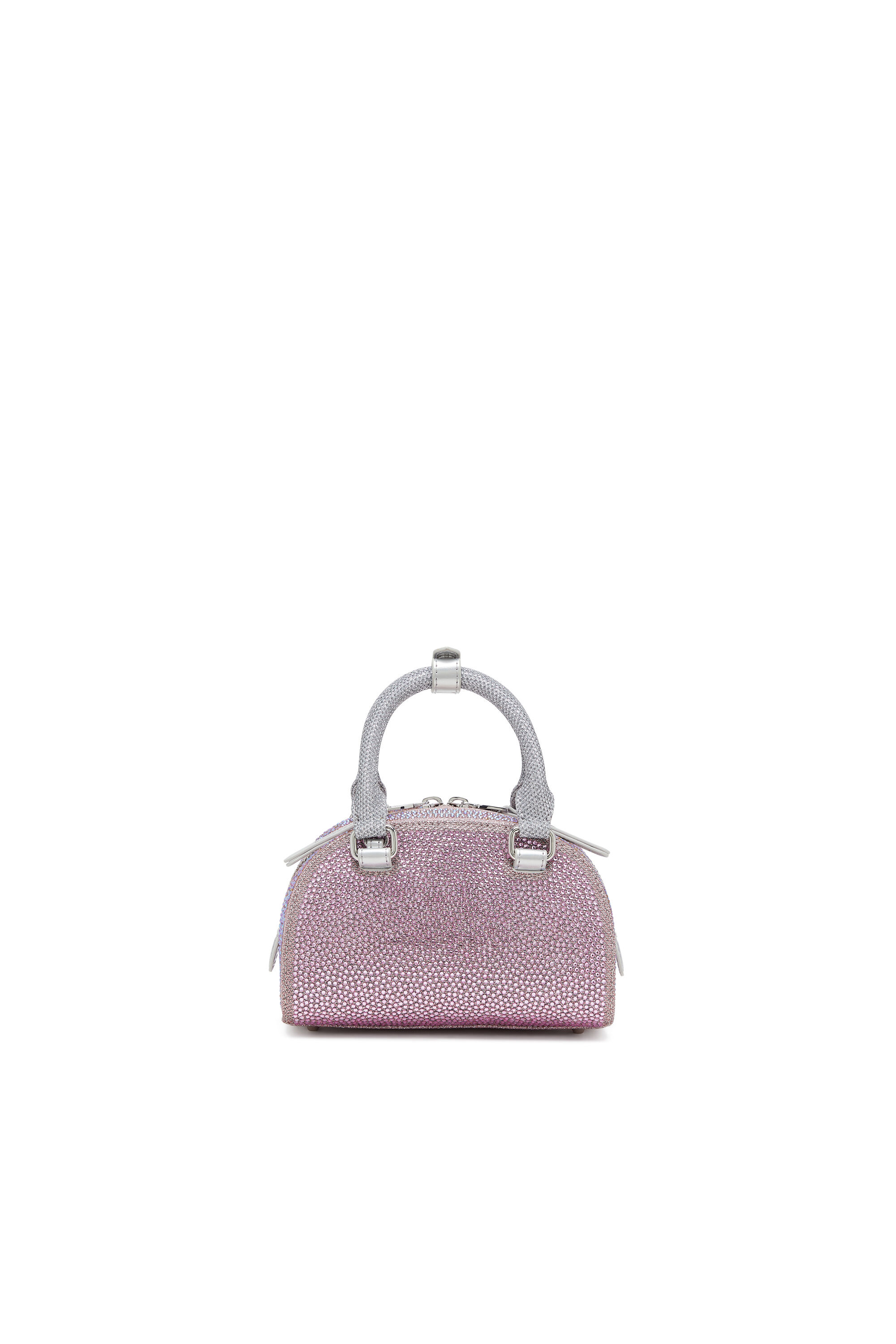 Diesel - 1DR DOME CROSSBODY, 1DR Dome - Petit sac bandouli&egrave;re en Lurex cristal Femme in Rose - 2