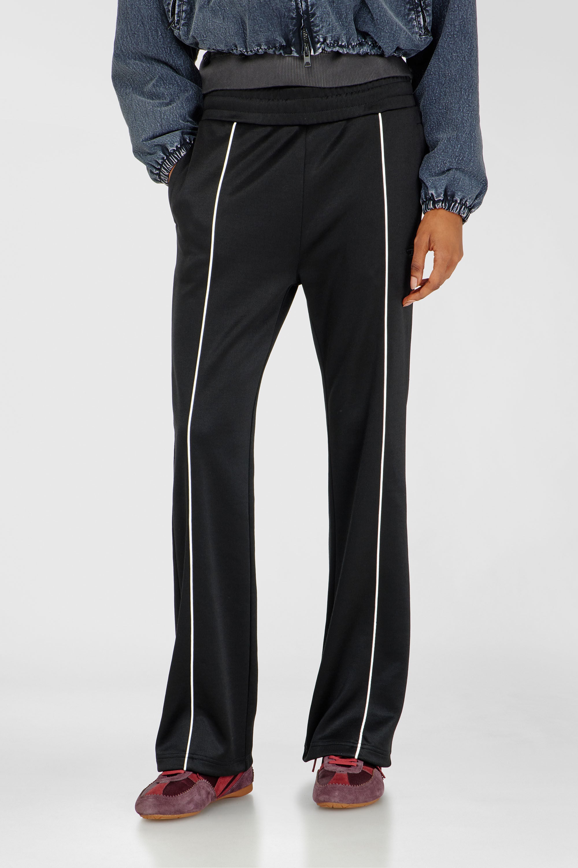 Diesel - P-LOCKINGIN-OD, Pantalon de surv&ecirc;tement avec passepoil contrastant Femme in Polychrome - 3