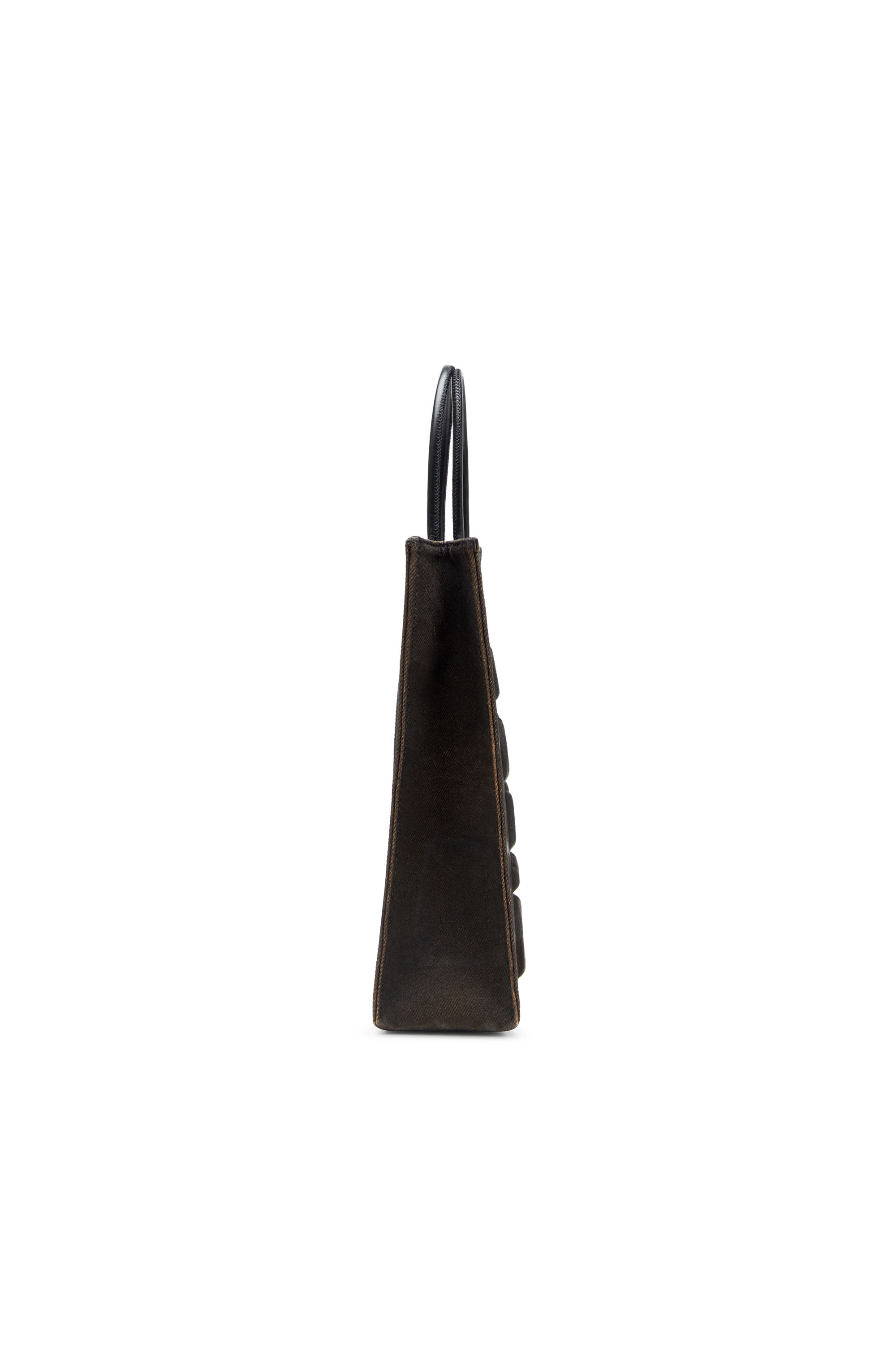 Diesel - LES SHOPPERS SHOPPER M X, Les Shoppers-Sac tote en denim floqué enduit Homme in Noir - 4