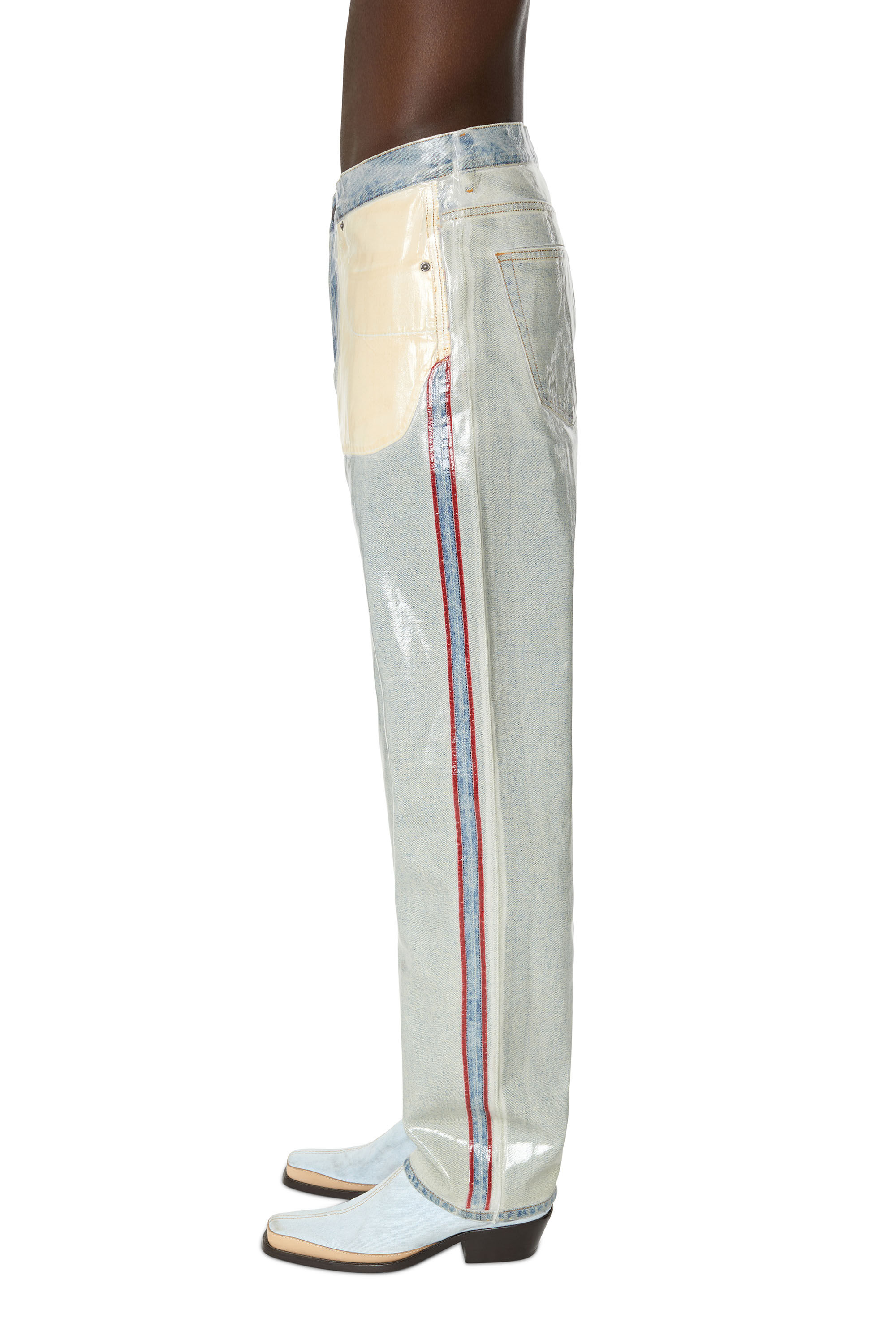 Diesel - 2020 D-Viker 007H6 Straight Jeans, Bleu Clair - Image 5
