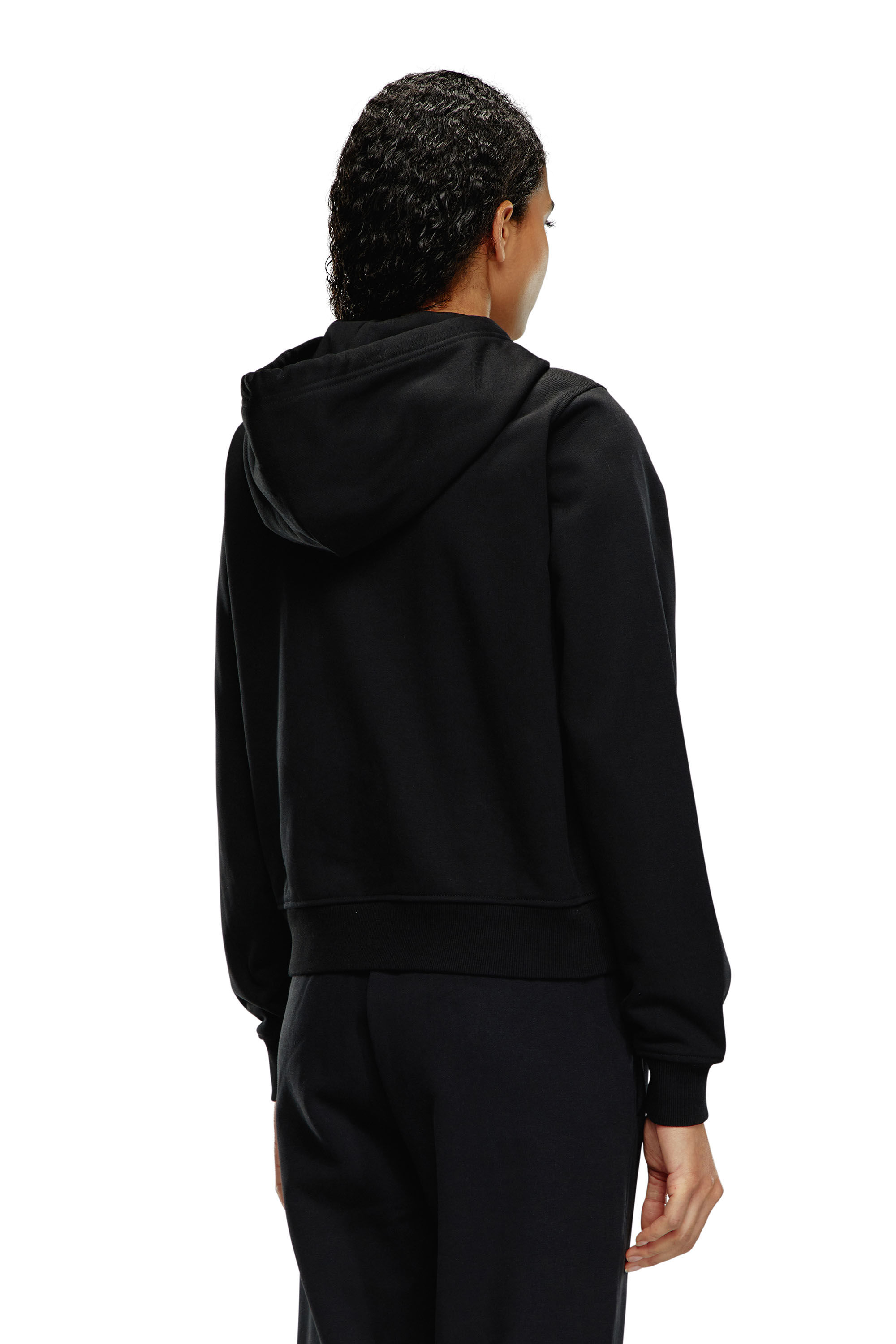 Diesel - F-REGGY-HOOD-ZIP-MICRODIV, Noir - Image 4
