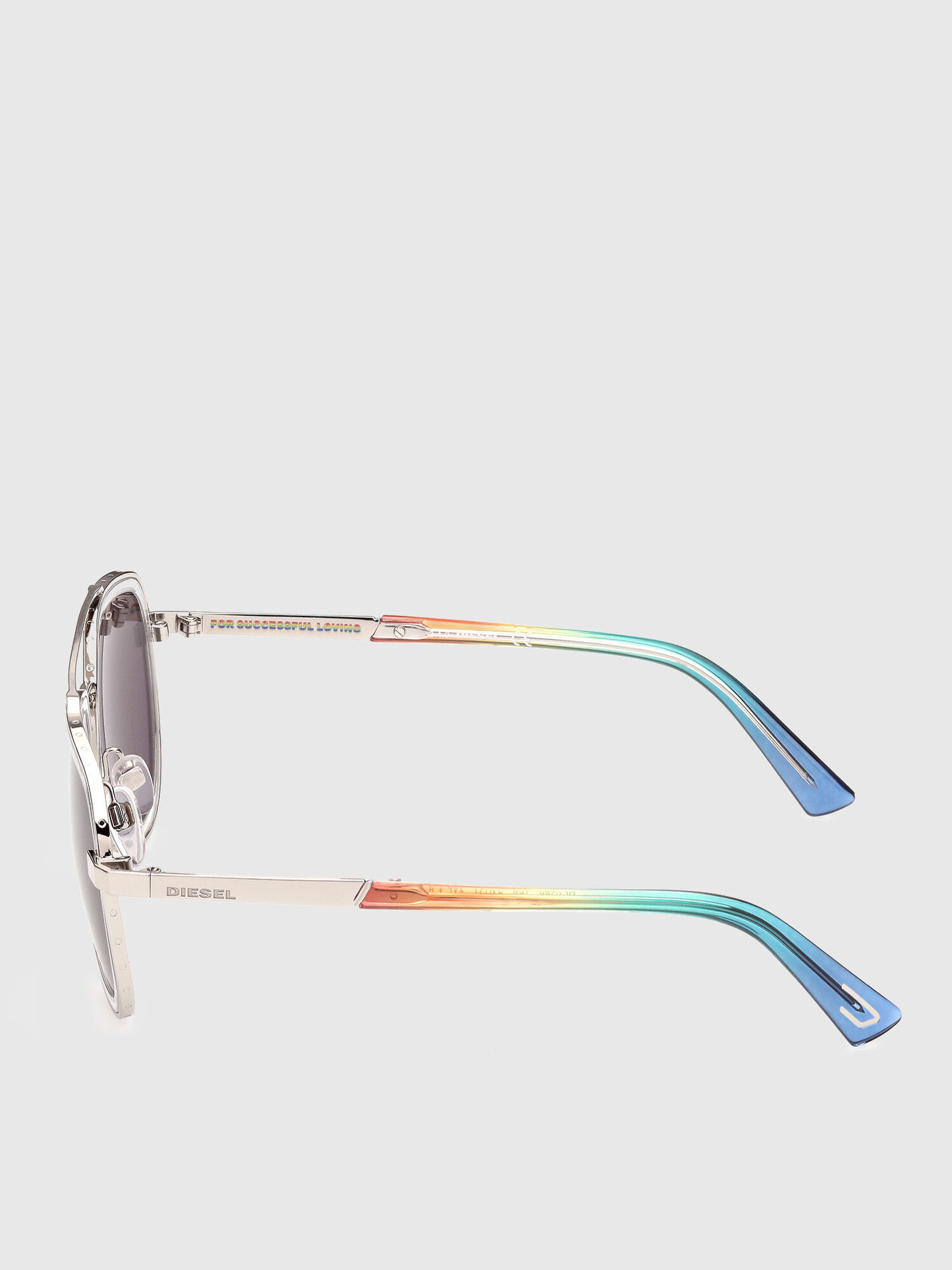 Diesel - DL0266, Lunettes aviateur avec thème « Pride » Mixte in Polychrome - 3