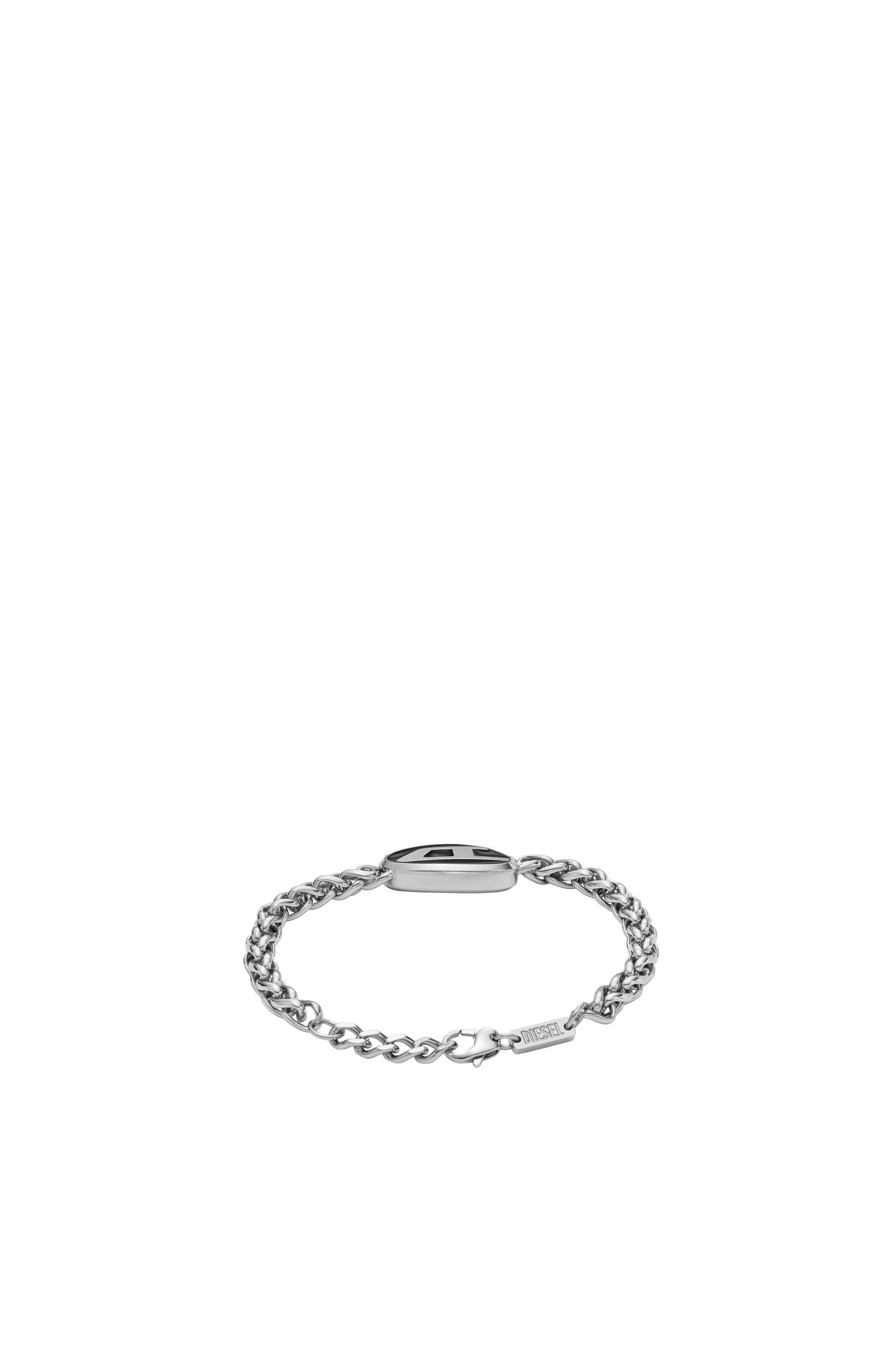 Diesel - DX1469, Mixte Bracelet chaîne en acier inoxydable in Gris argenté - Image 2