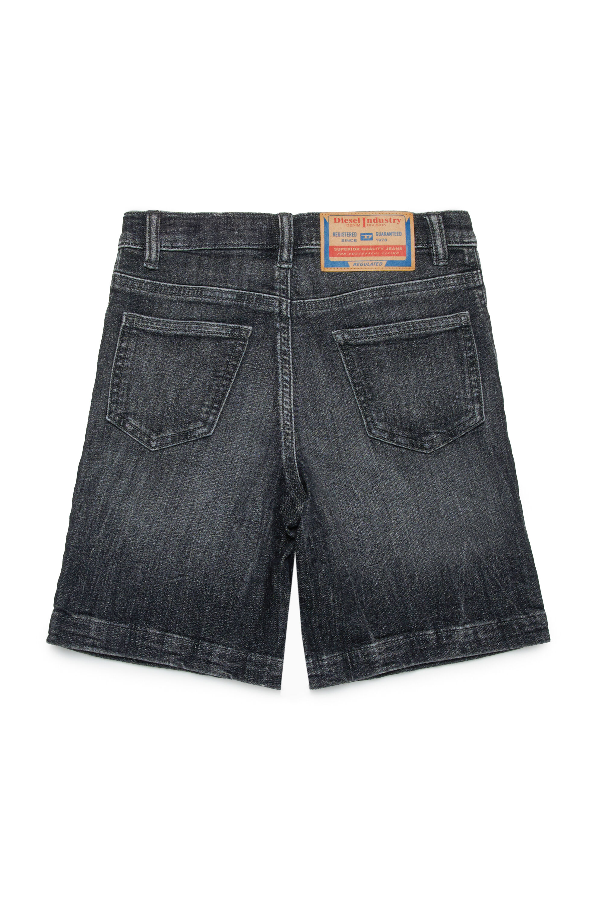 Diesel - D-MACS-SH-J JJJ, Bermuda en tissu JoggJeans avec déchirures Homme in Noir - 2