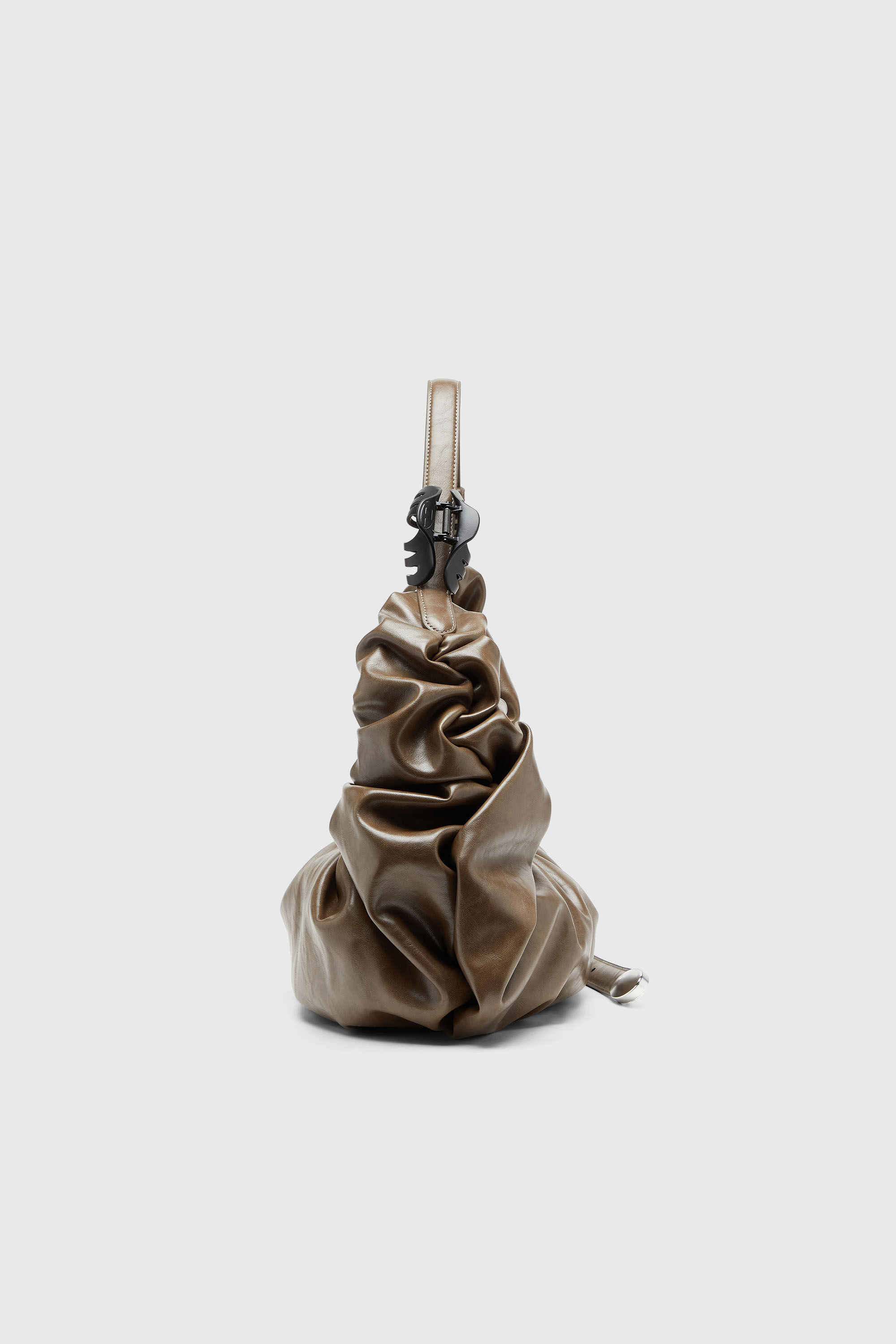 Diesel - GRAB-D HOBO L, Grab-D-Grand sac hobo froiss&eacute; Femme in Beige - 5