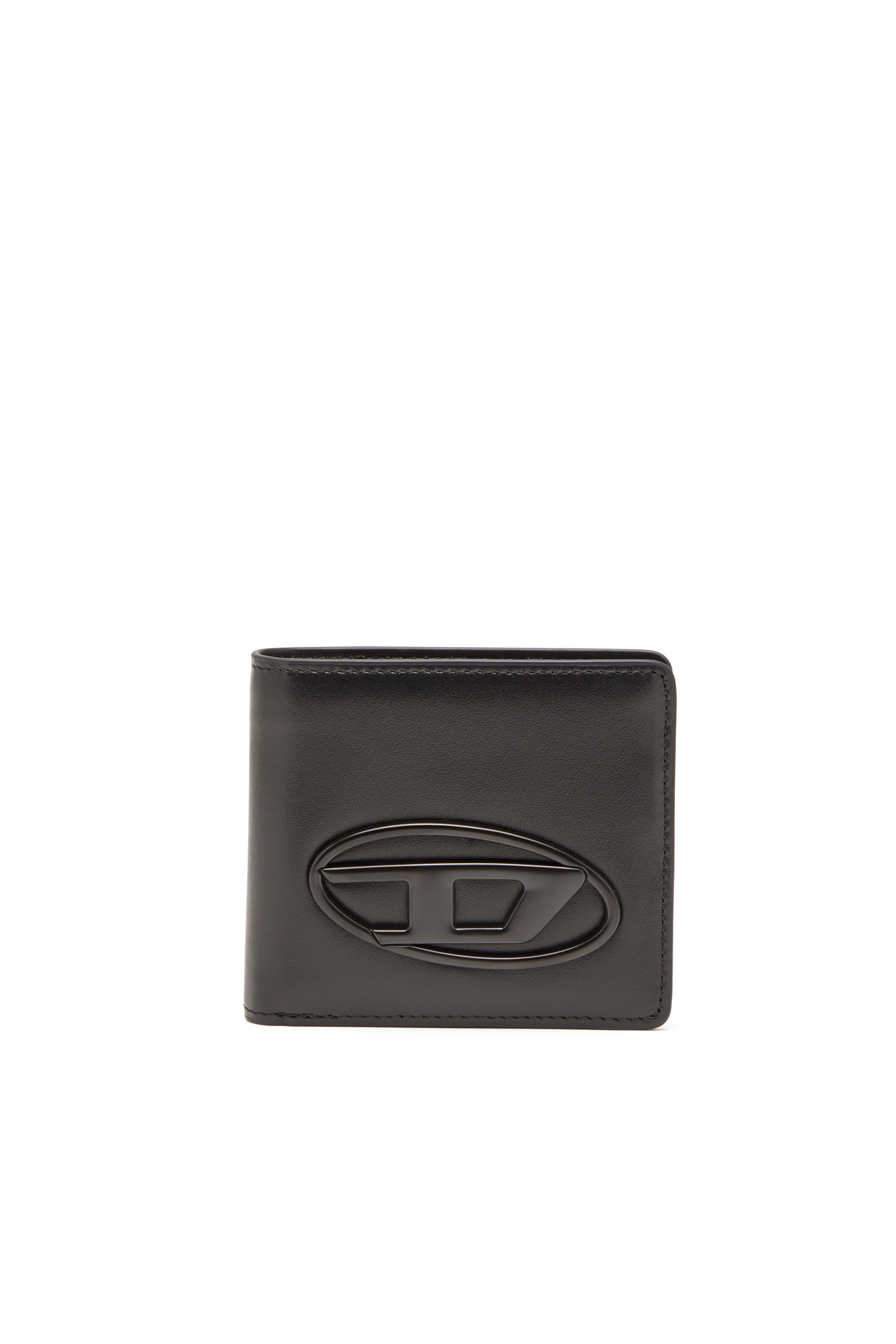Diesel - HOLI-D BI FOLD COIN S 3D, Mixte Portefeuille à deux volets en néoprène contrecollé in Noir - Image 1