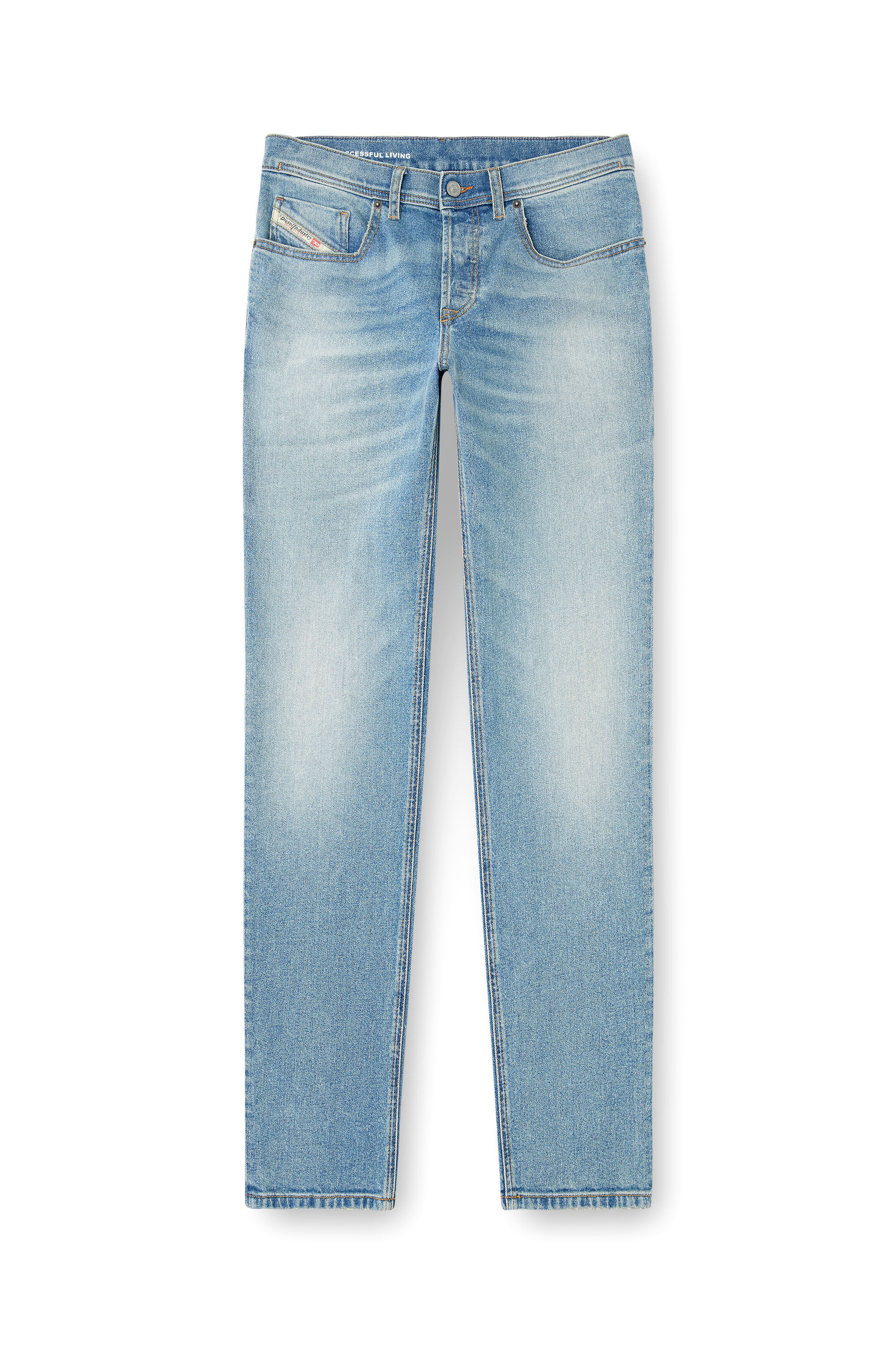 Diesel - Regular Jeans 2023 D-Finitive 0DBEH Homme, Bleu Clair - Image 2