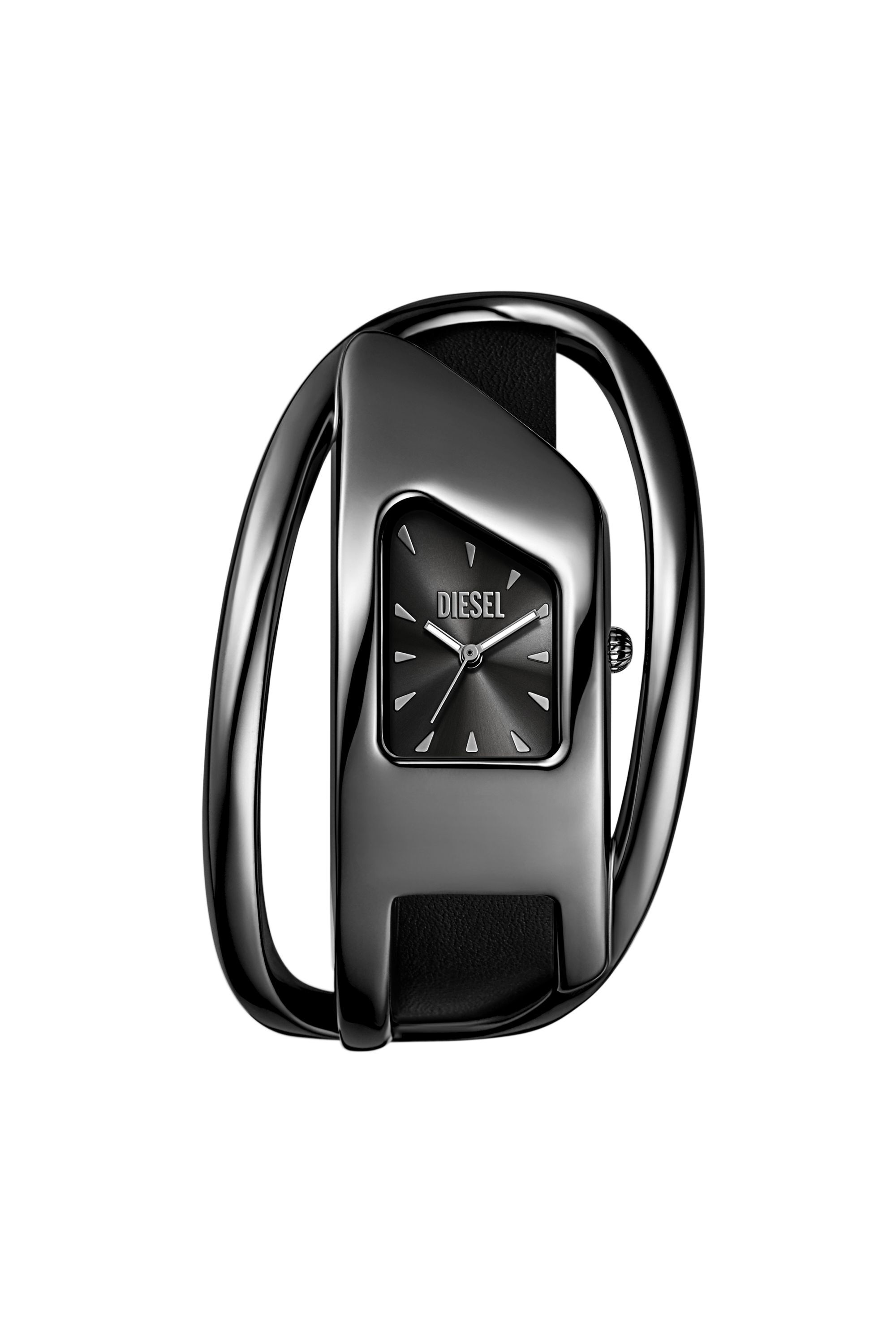 Diesel - DZ5629 WATCH, Montre Wrap-D en cuir noir Femme in Noir - 1