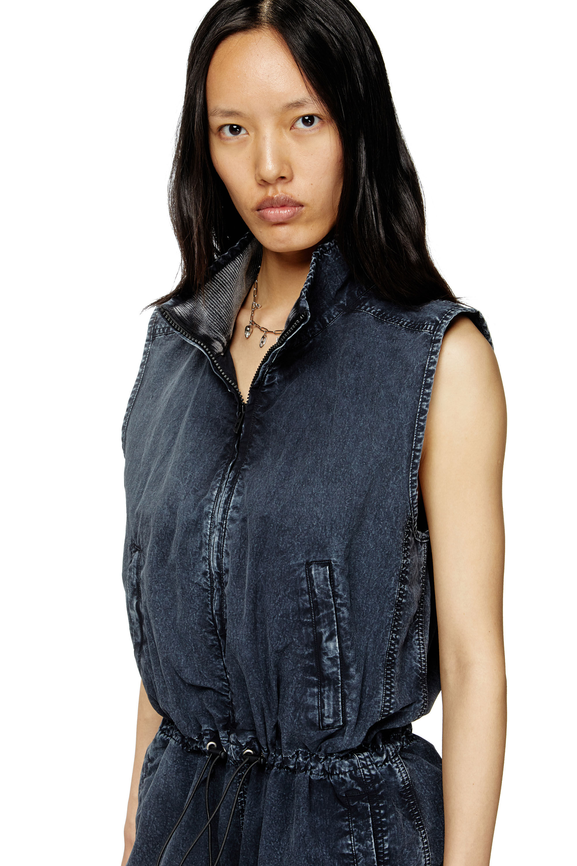 Diesel - J-ANNET, Combinaison en nylon traité Femme in Bleu - 3