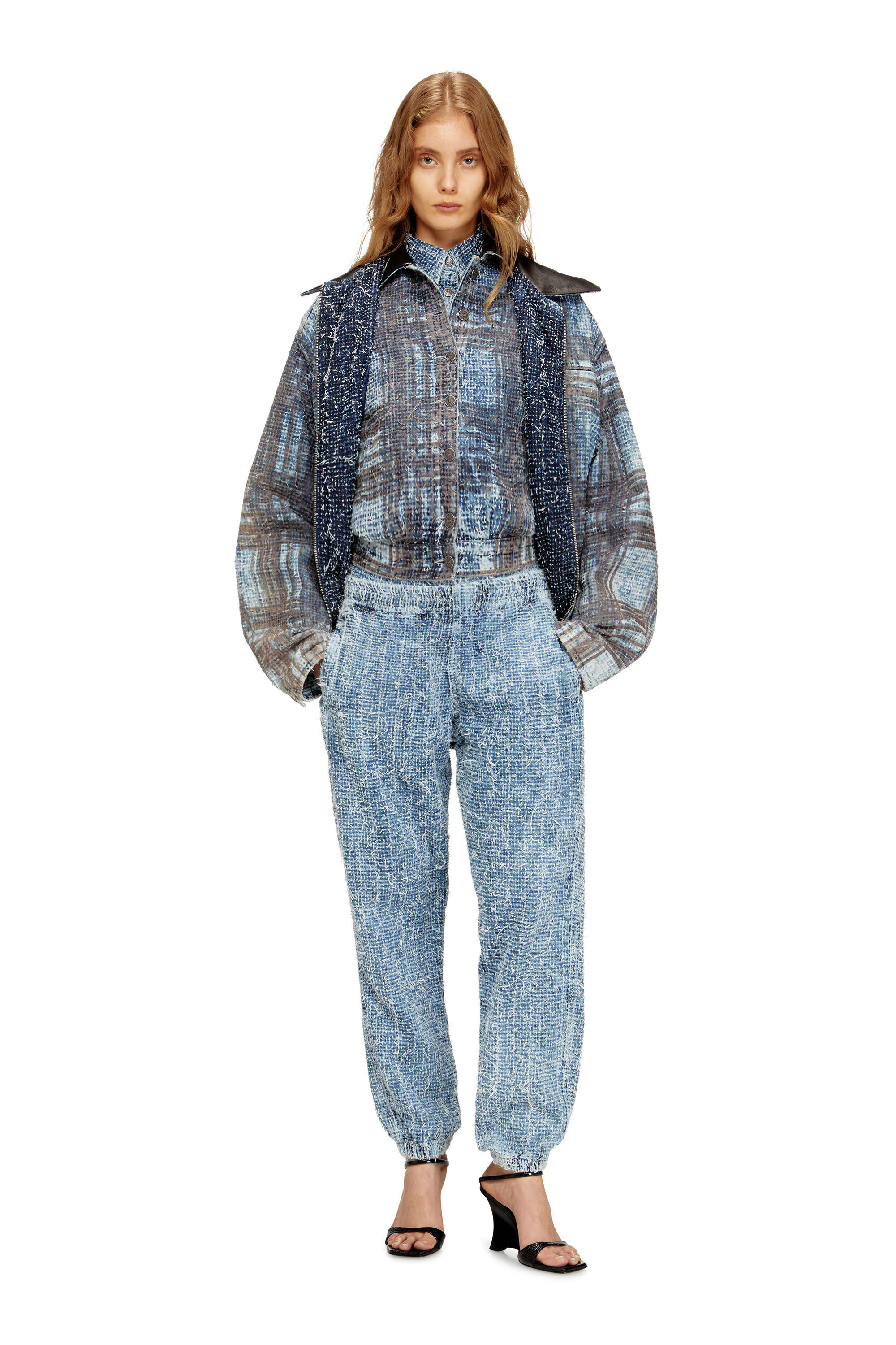 Diesel - Slim Jeans D-Labb 0ADCI Mixte, Bleu Clair - Image 7