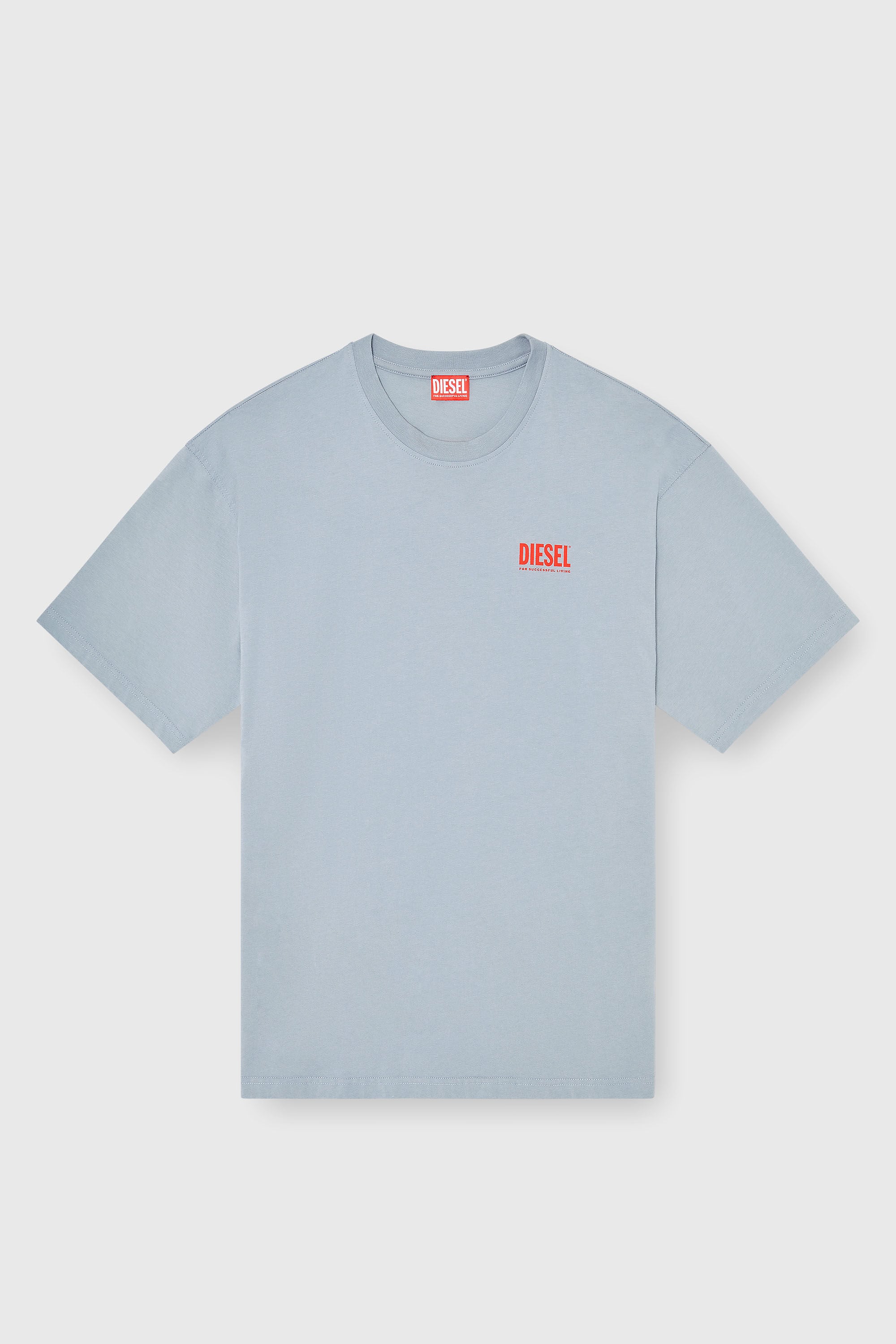 Diesel - T-BOXT-BISK, T-shirt en coton avec imprim&eacute; Diesel Biscotto Homme in Gris - 2