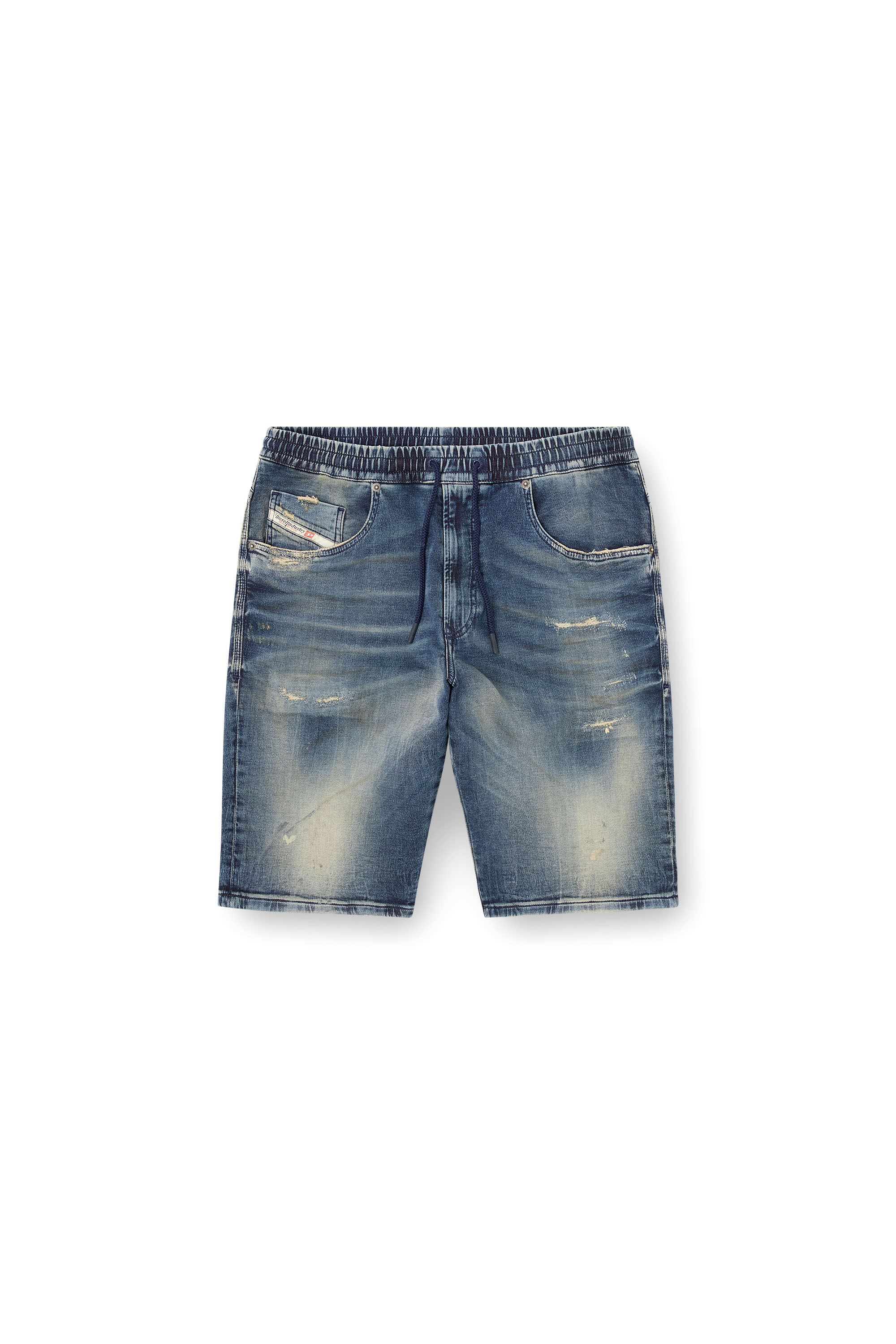 Diesel - 2033 D-KROOLEY-SHORT JOGG, Short chino en JoggJeans Homme in Bleu - 2