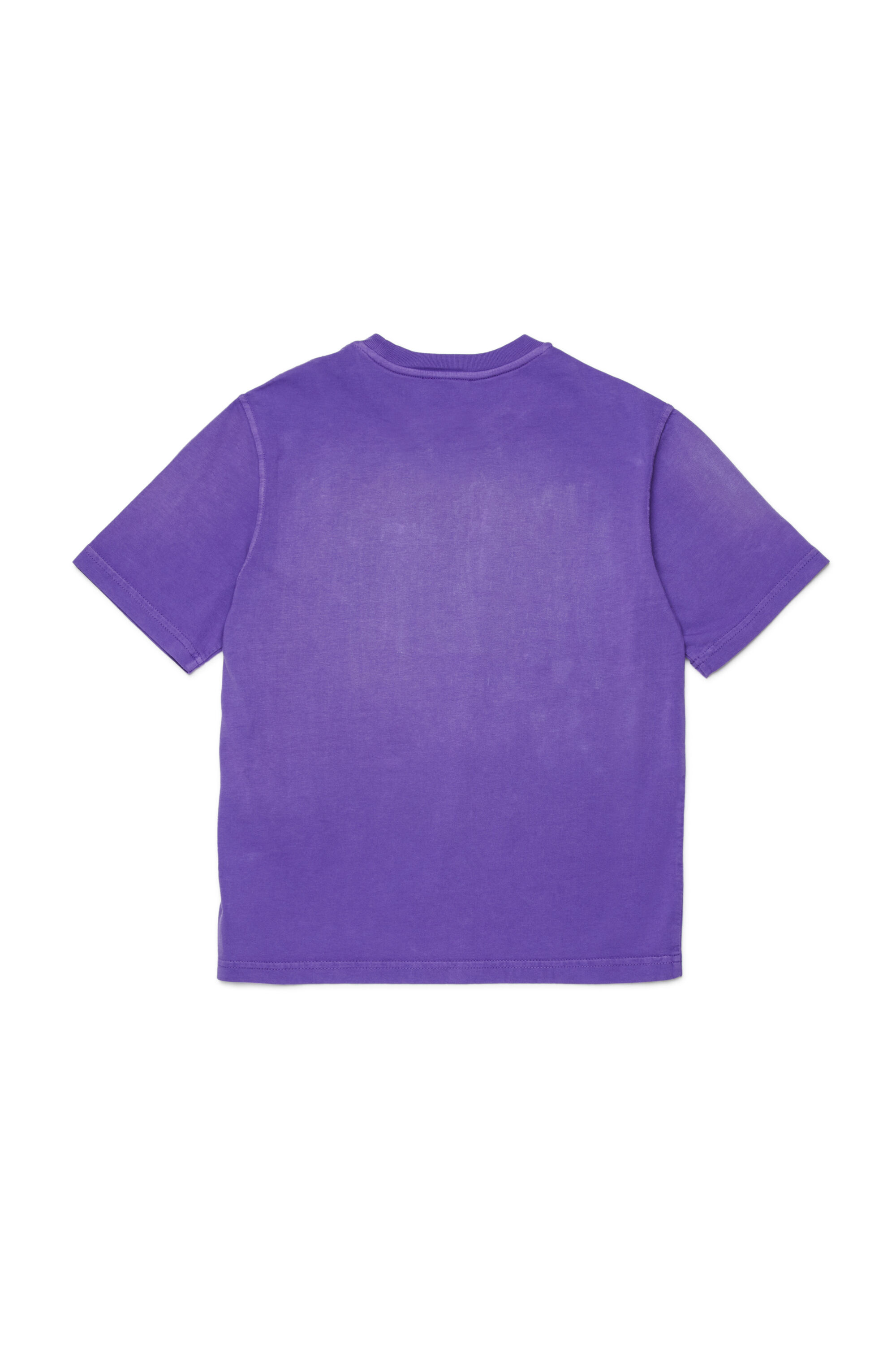 Diesel - TBERS OVER, T-shirt en coton avec imprim&eacute; graphique Diesel floqu&eacute; Homme in Violet - 2