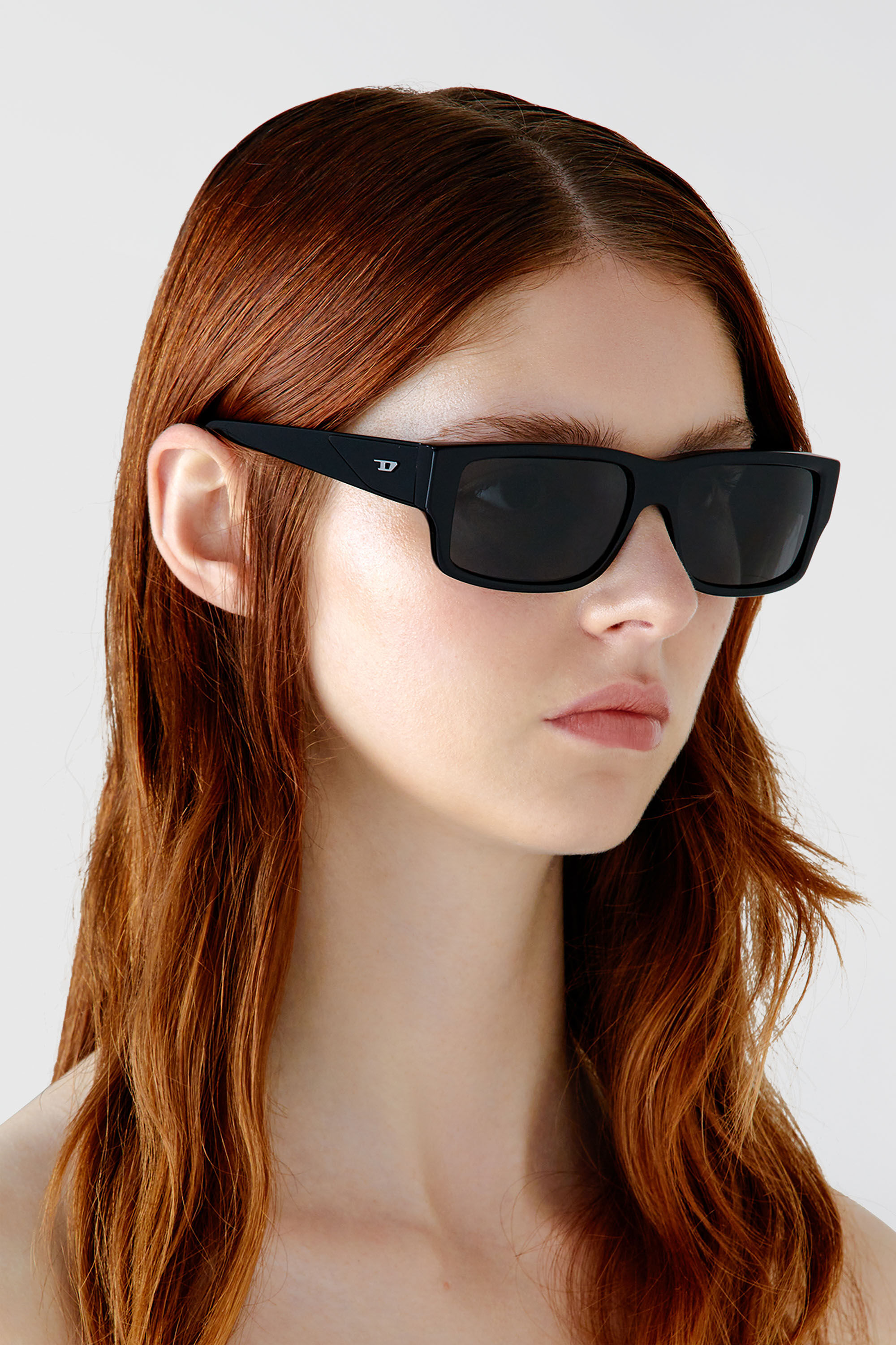 Diesel - 0DL2003 SIZE 57, Lunettes de soleil rectangulaires Homme in Gris - 6
