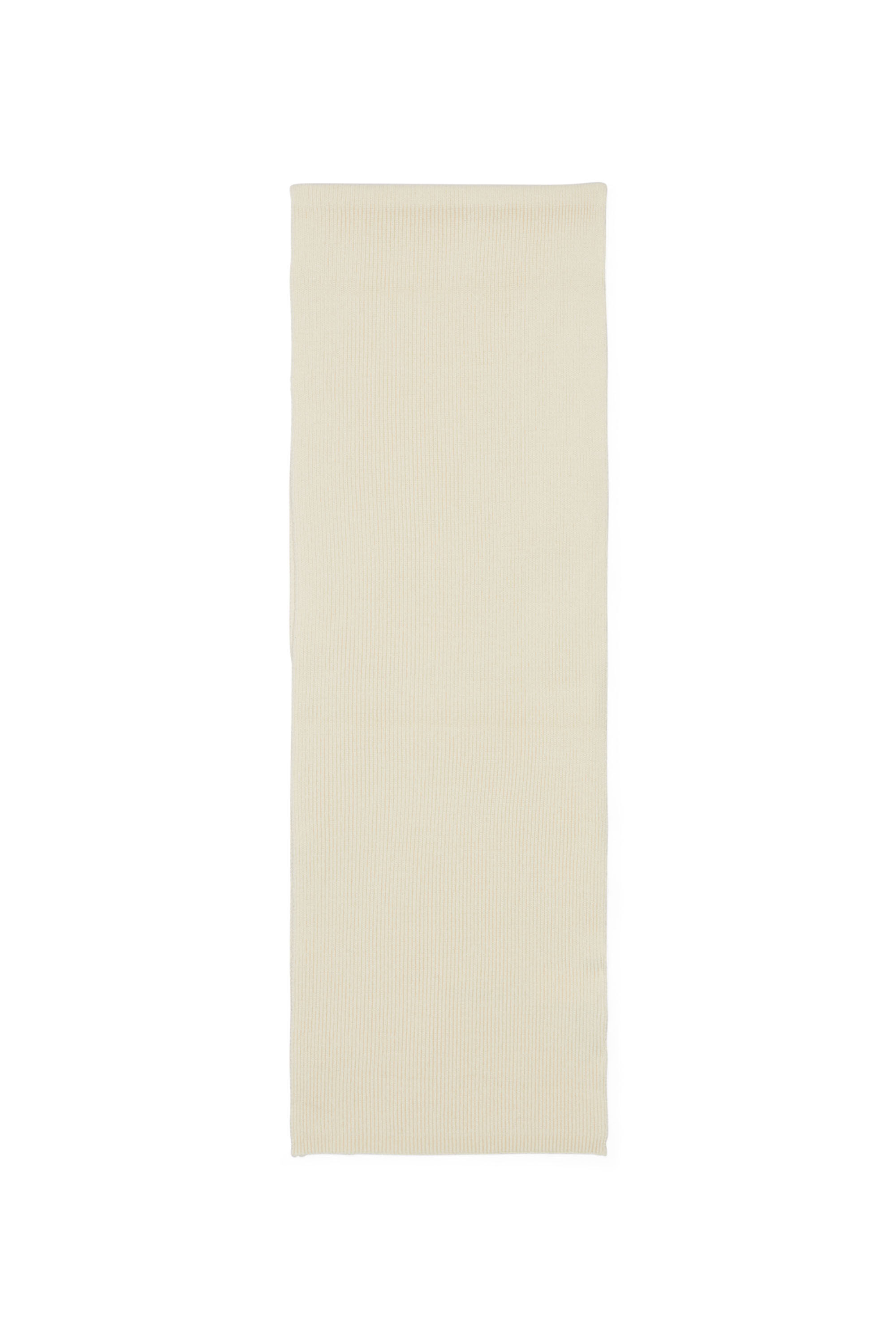 Diesel - K-CODER SCARF, &Eacute;charpe en laine m&eacute;lang&eacute;e et c&ocirc;tel&eacute;e Mixte in Blanc - 3