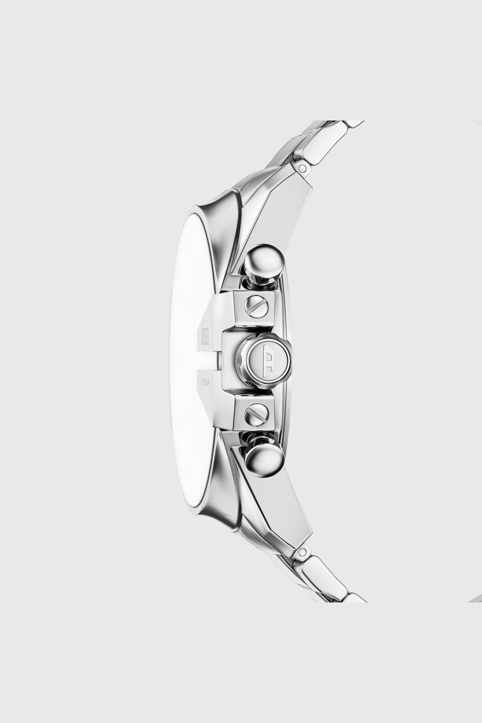 Diesel - DZ4702 WATCH, Montre Mega Chief Slim en acier inoxydable Homme in Gris argent&eacute; - 3