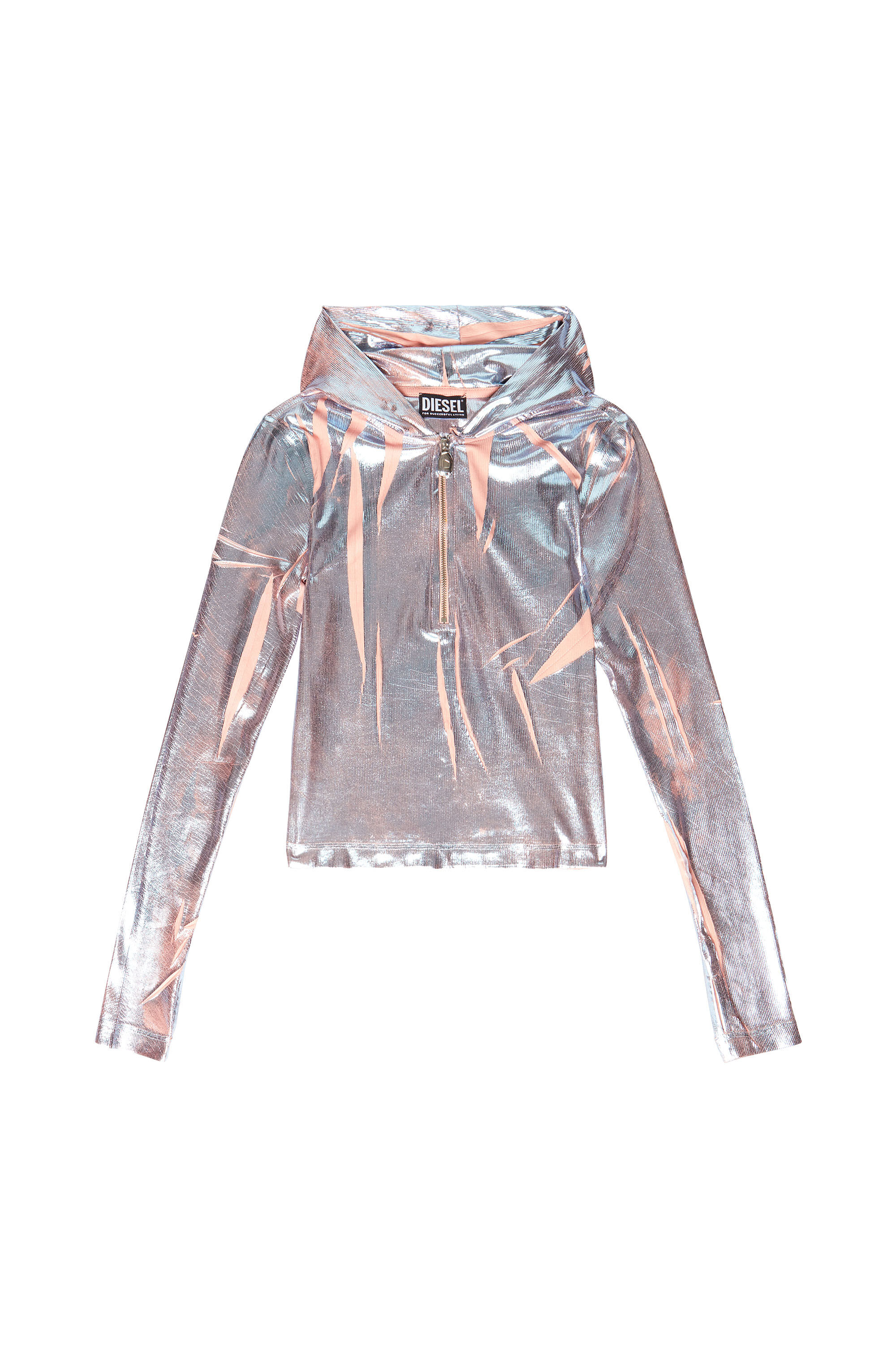 Diesel - T-CLED-HOOD, Gris argenté - Image 2