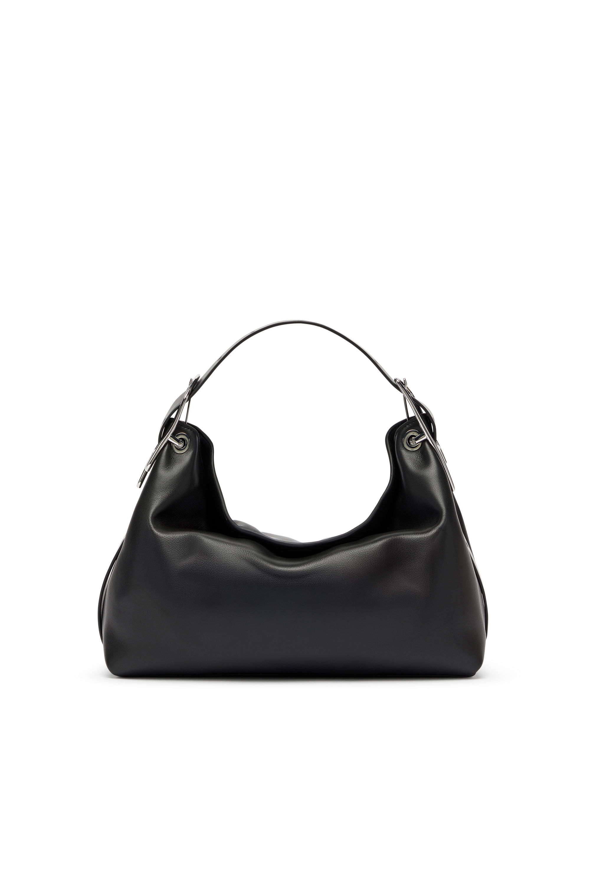 Diesel - D-LINE SHOULDER, D-Line-Sac &agrave; bandouli&egrave;re en cuir Femme in Noir - 2