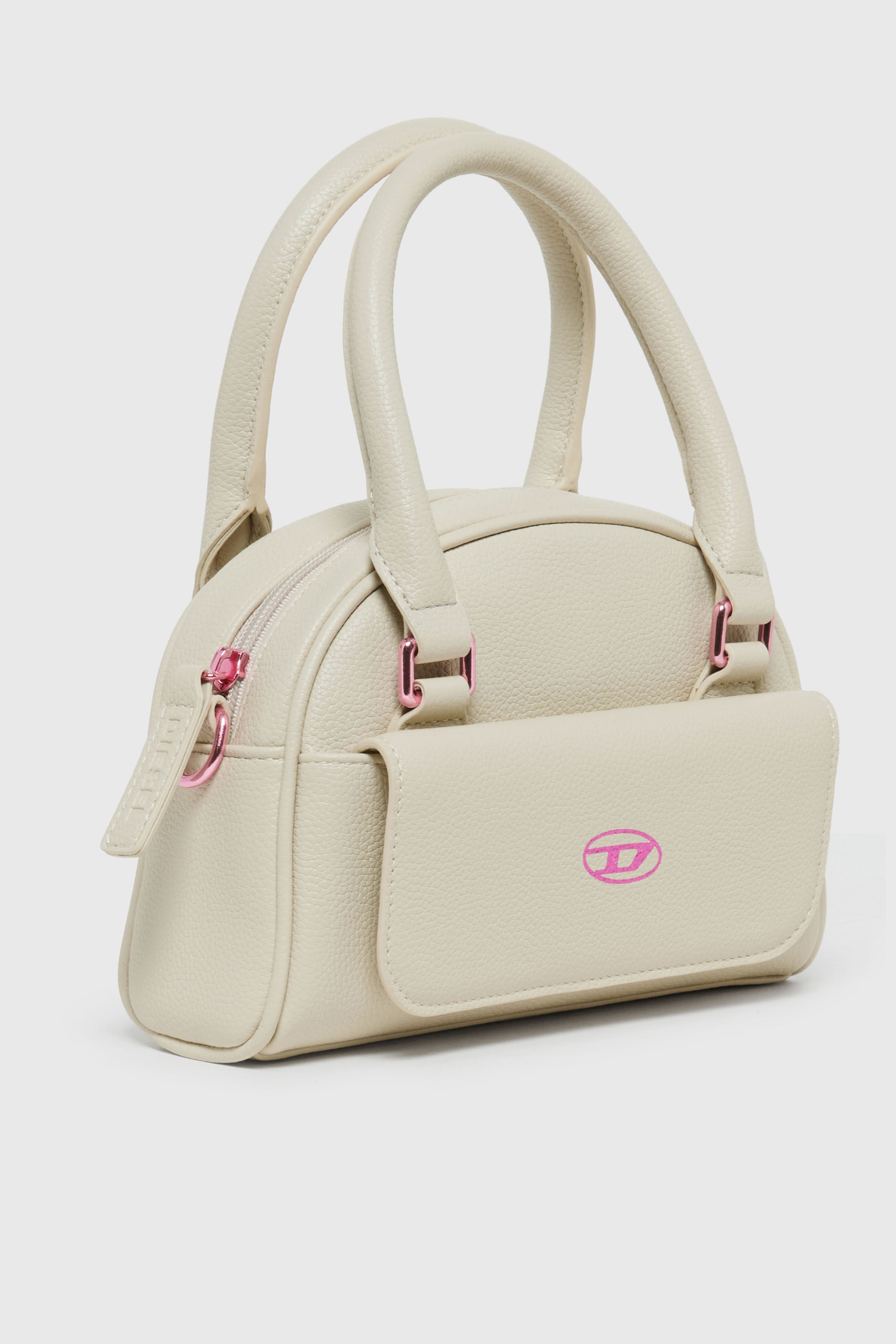 Diesel - WREDY, WREDY - Sac en tissu enduit grain&eacute; Femme in Blanc - 3