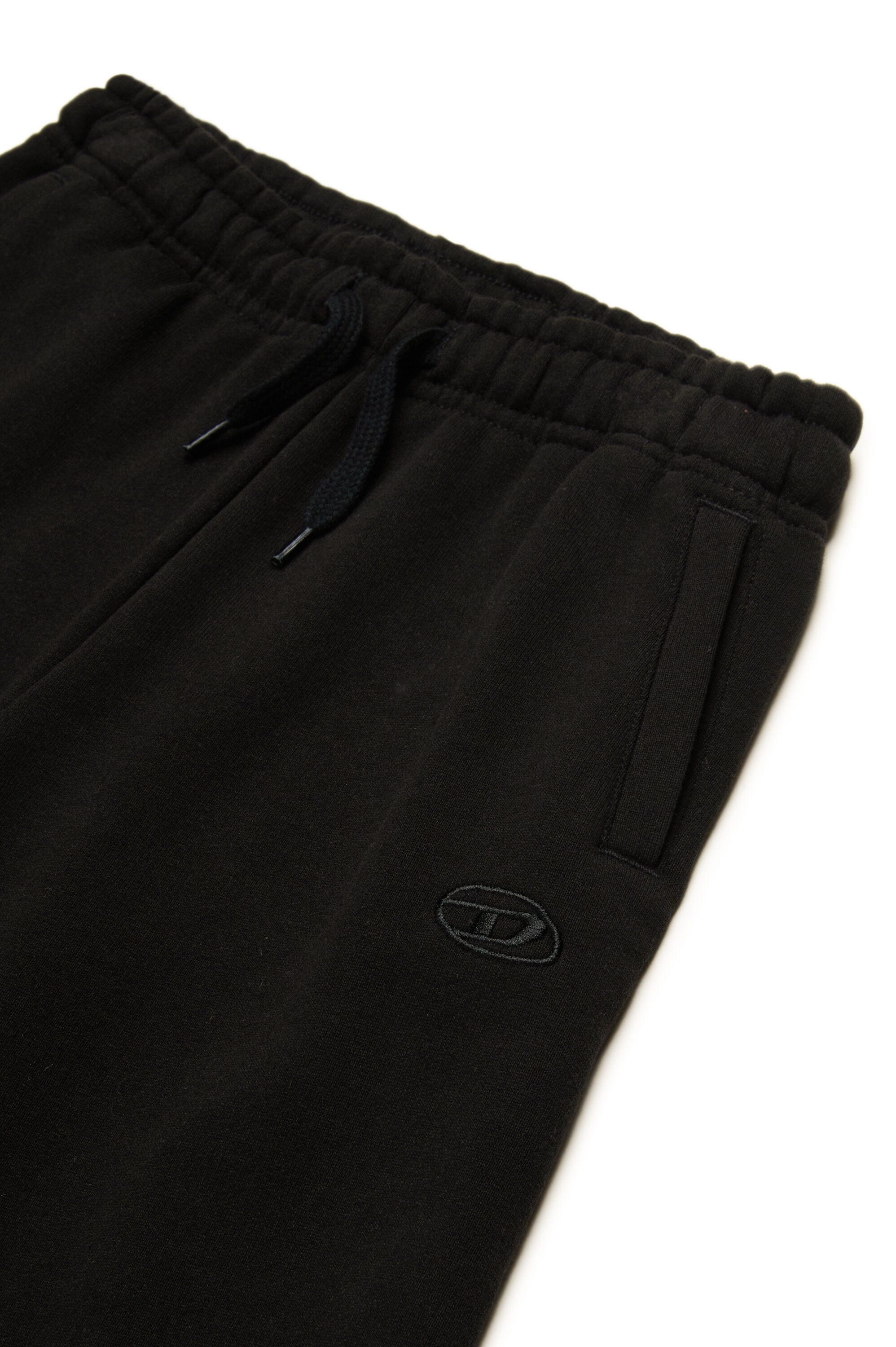 Diesel - PBETTYMEGOVALD, Short de survêtement avec broderie Oval D Homme in Noir - 3