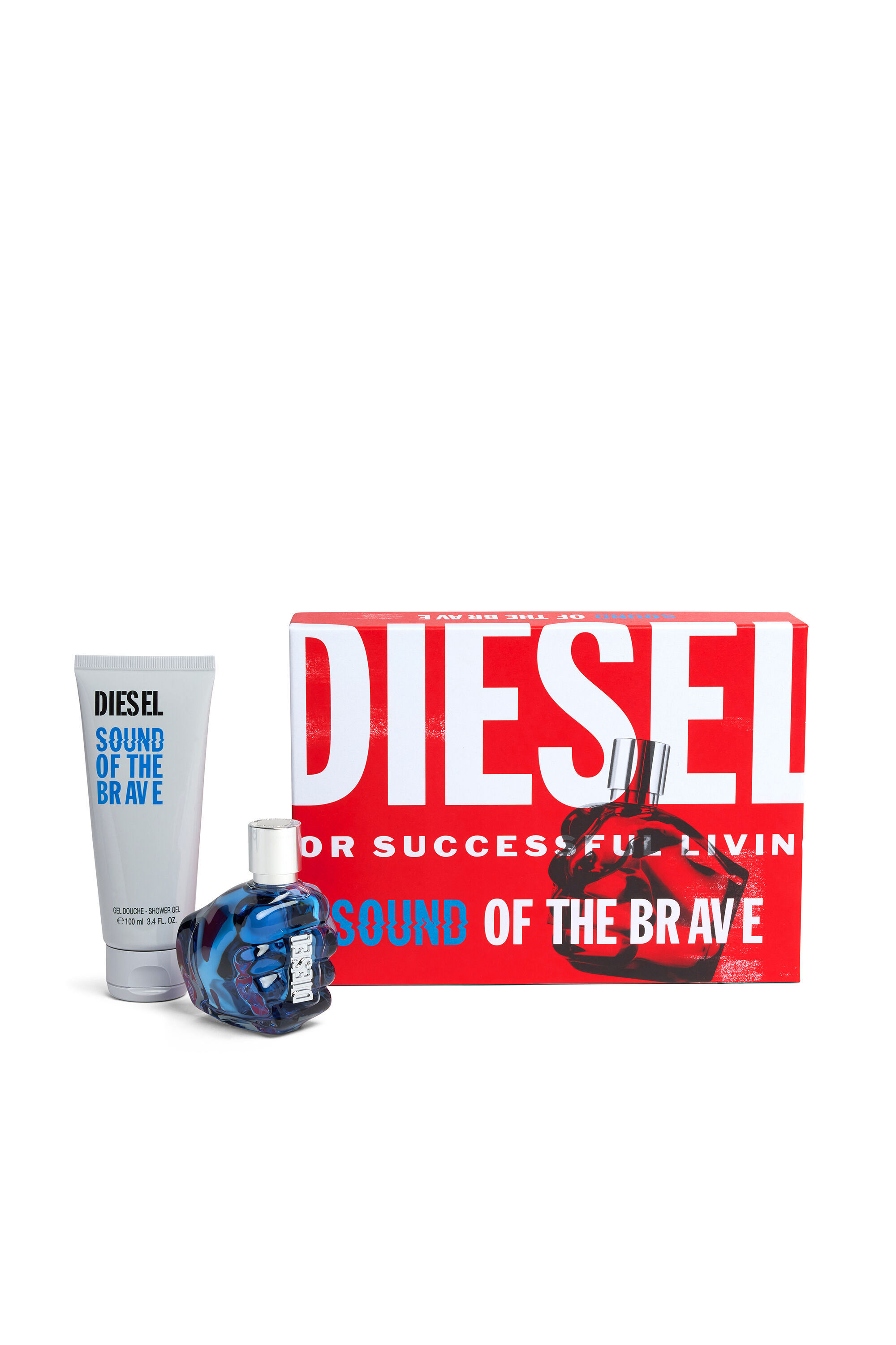 Diesel - SOUND OF THE BRAVE 50 ML GIFT SET, Bleu - Image 1