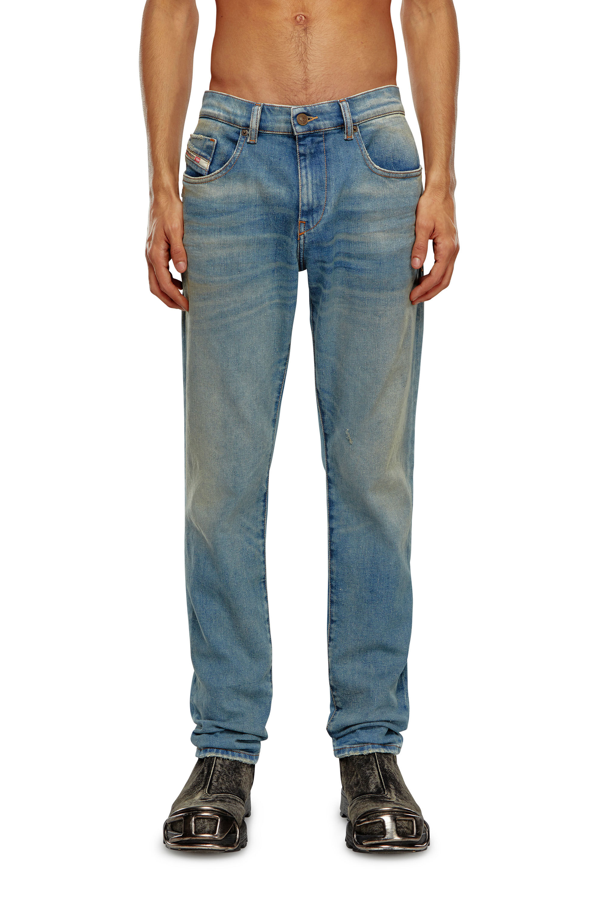 Diesel - Slim Jeans 2019 D-Strukt 09H50, Bleu moyen - Image 3