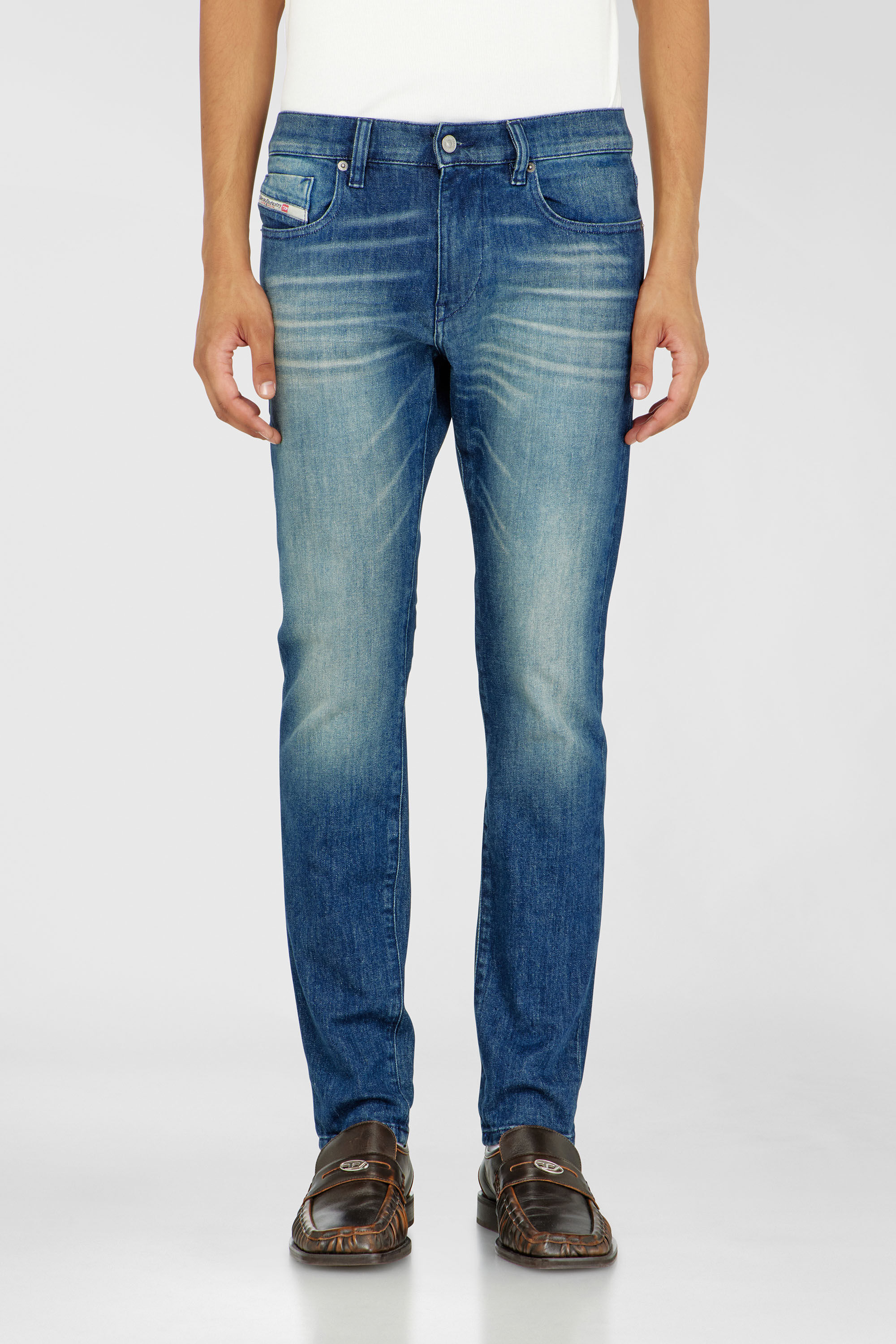 Diesel - Slim Jeans 2019 D-Strukt 0KBBR Homme, Bleu Fonc&eacute; - Image 4