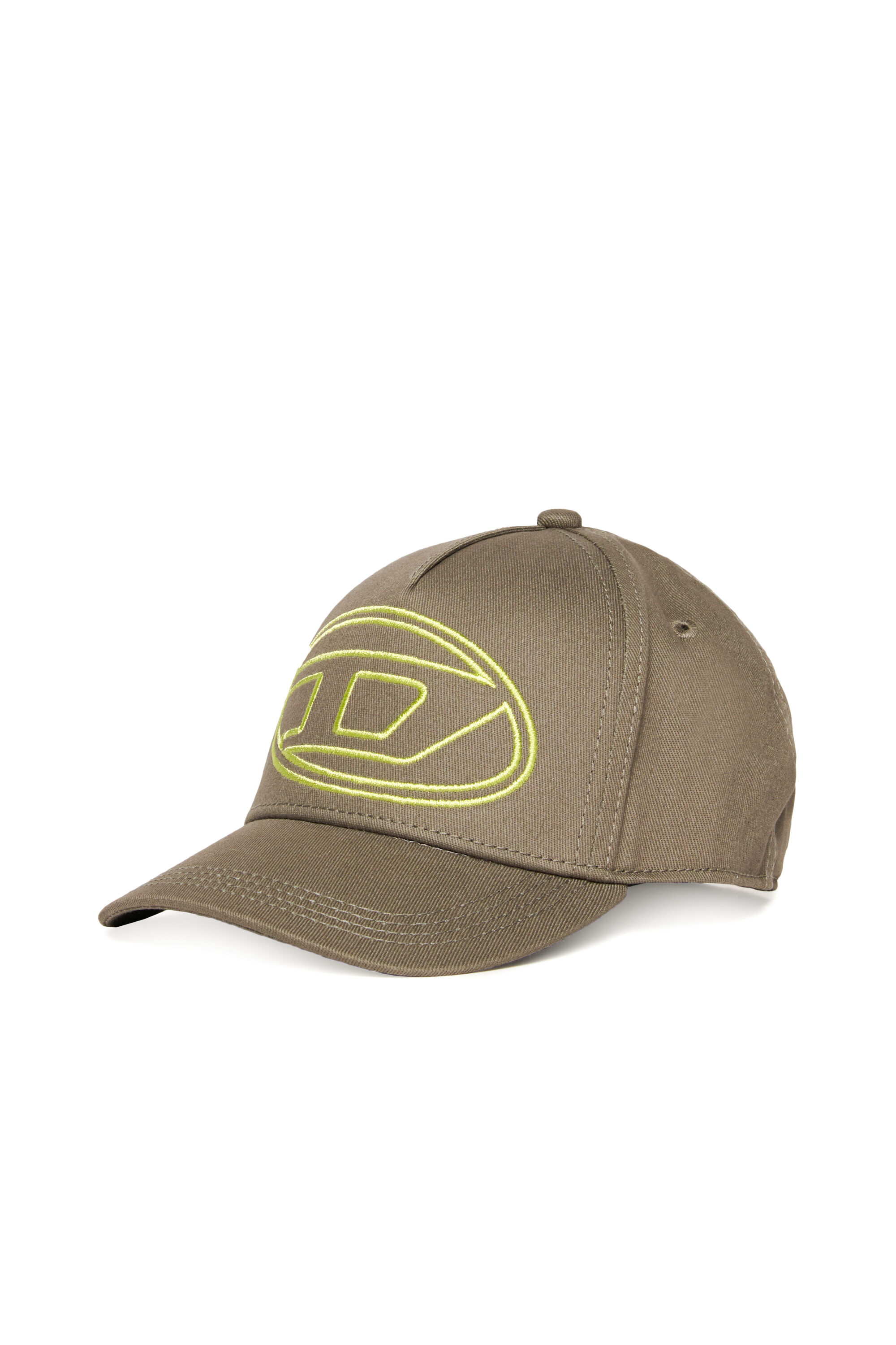 Diesel - FRENDIL, Casquette de baseball avec broderie Oval D Homme in Gris - 1