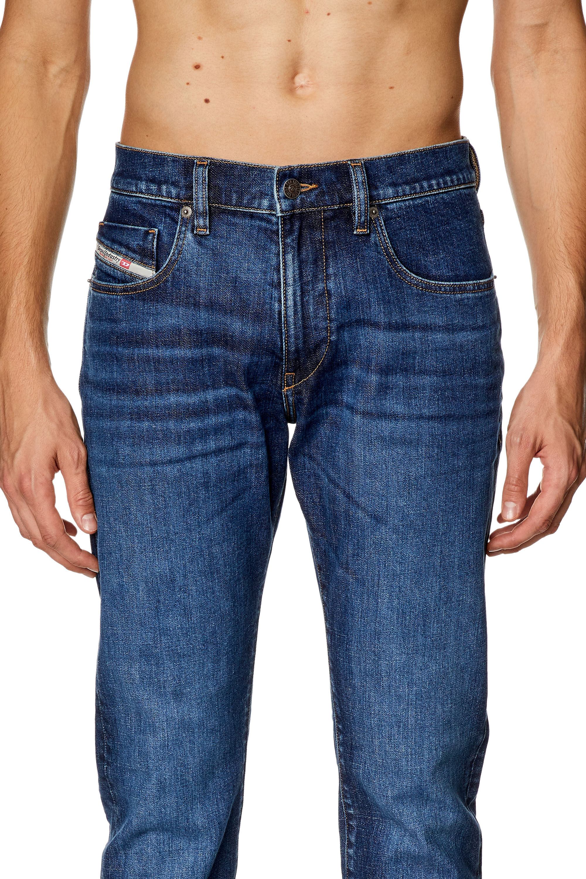 Diesel - Slim Jeans 2019 D-Strukt 0PFAZ, Bleu Foncé - Image 5