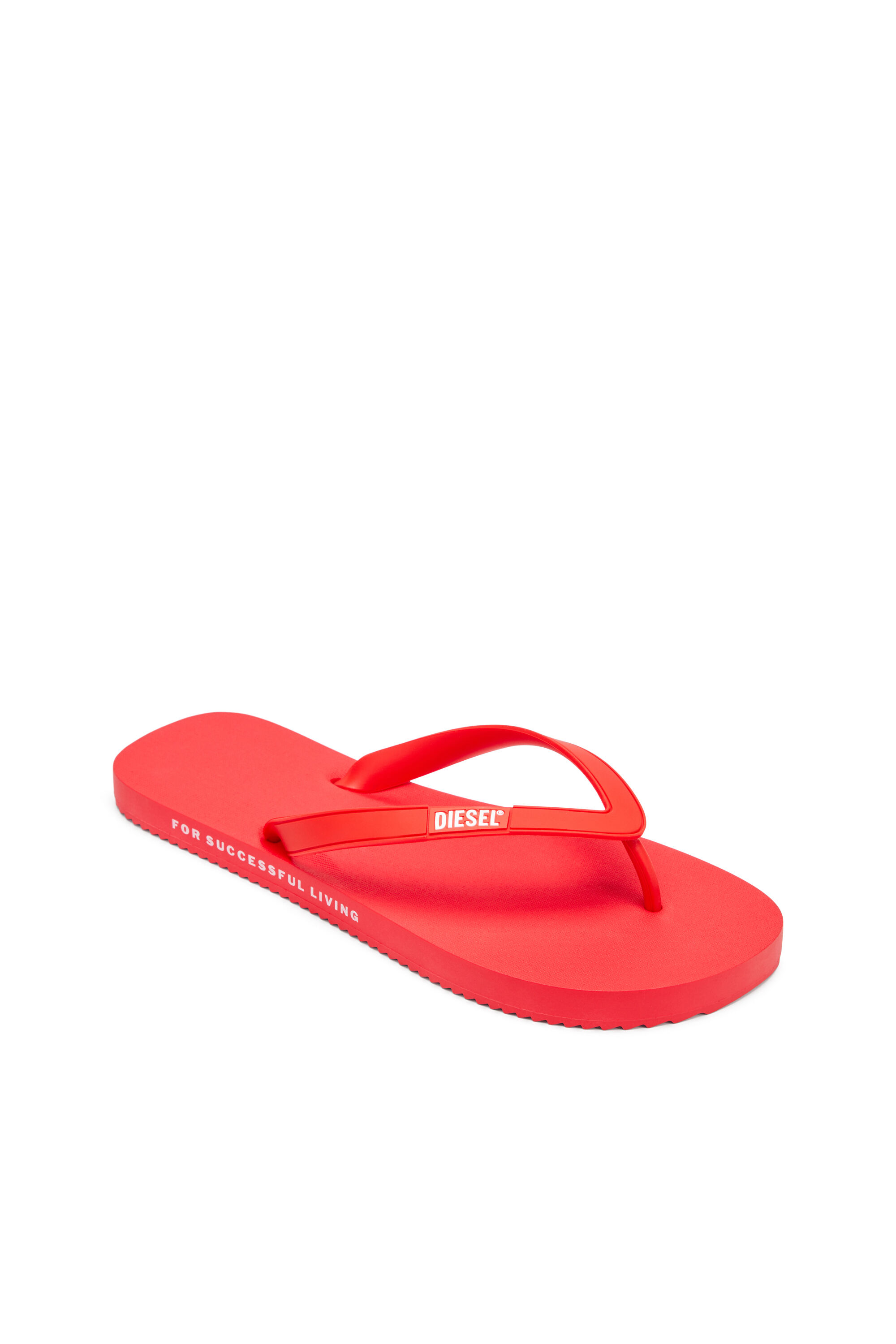 Diesel - SA-RIO, Sa-Rio-Tongs en caoutchouc Homme in Rouge - 6