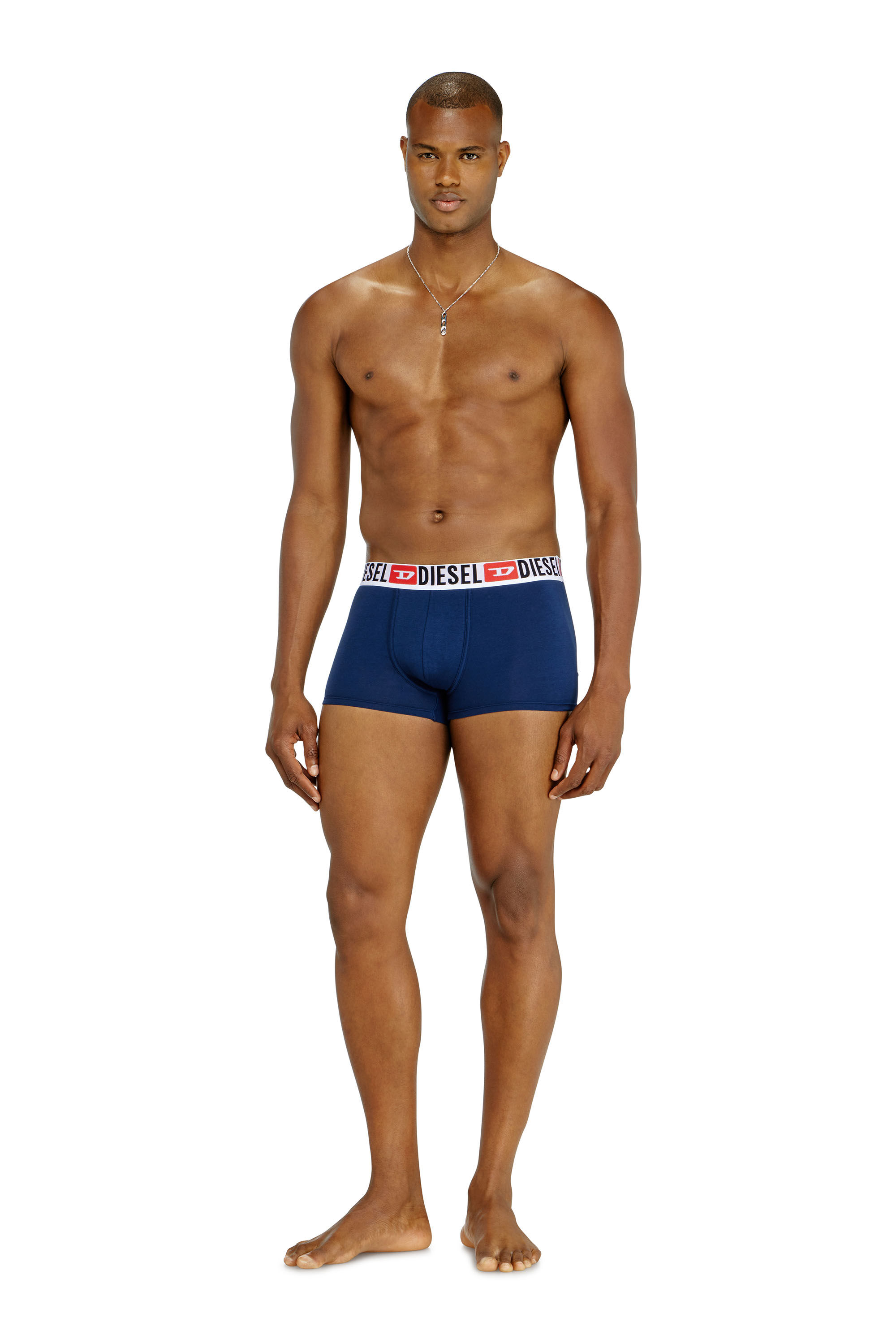 Diesel - UMBX-DAMIENTHREEPACK, Lot de trois boxers avec taille orn&eacute;e du logo sur toute la surface Homme in Polychrome - 1