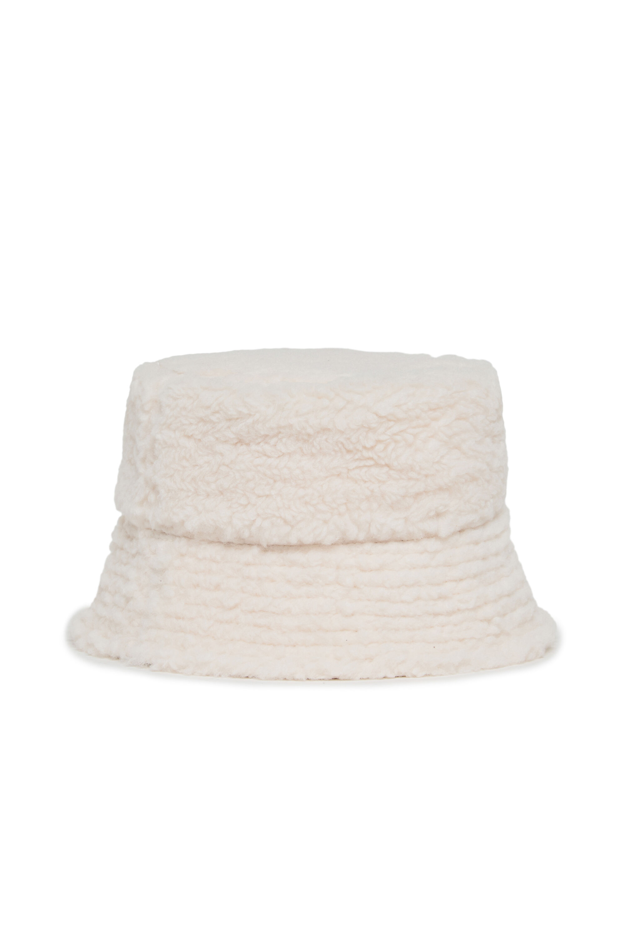 Diesel - FBONT, Bob bucket hat en tissu peluche doux Mixte in Blanc - 2