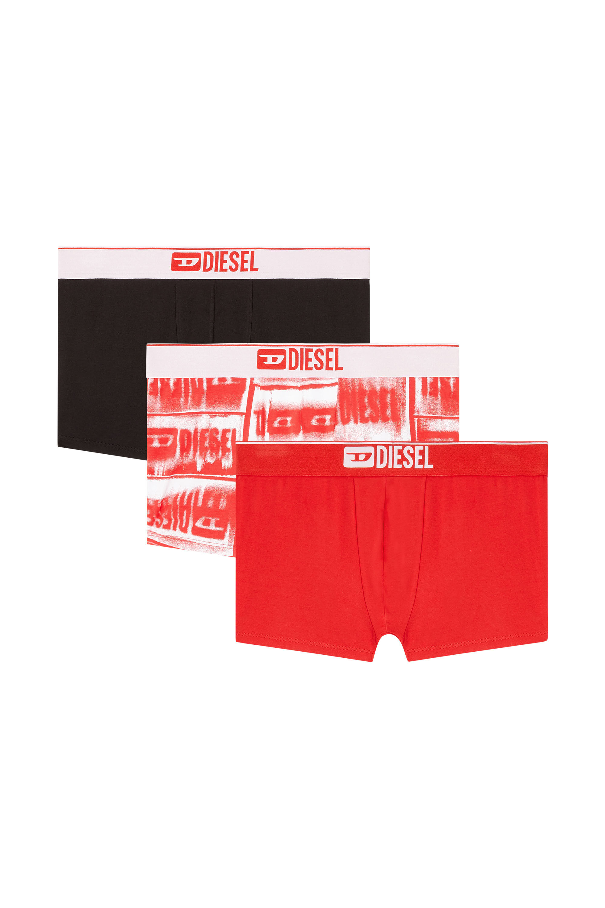 Diesel - DAMIEN-D-BOX-3PACK, Lot de 3 boxers en coton stretch Homme in Polychrome - 2
