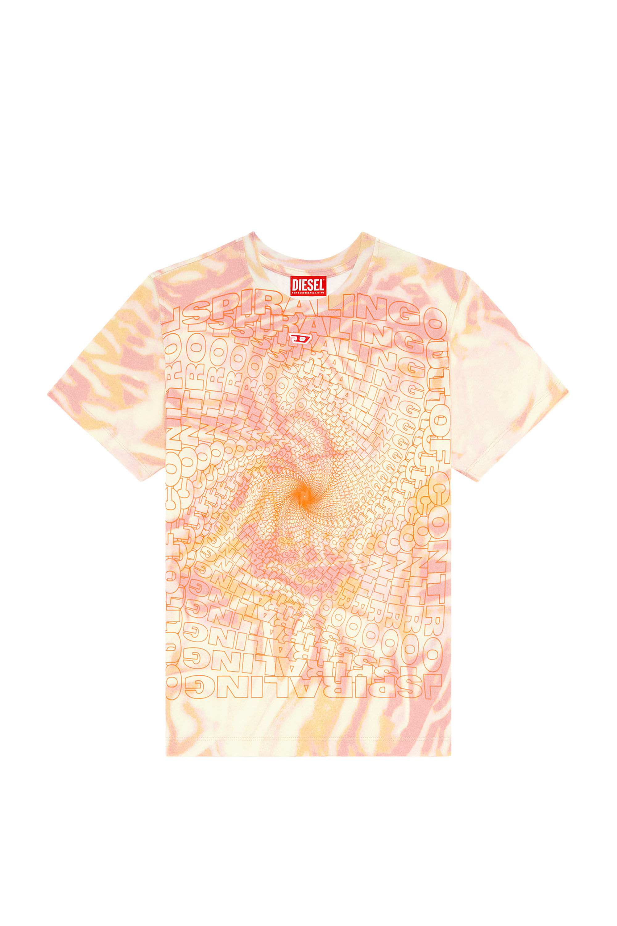 Diesel - T-REGS-N6, T-shirt avec imprimé camouflage zébré Femme in Rose - 2