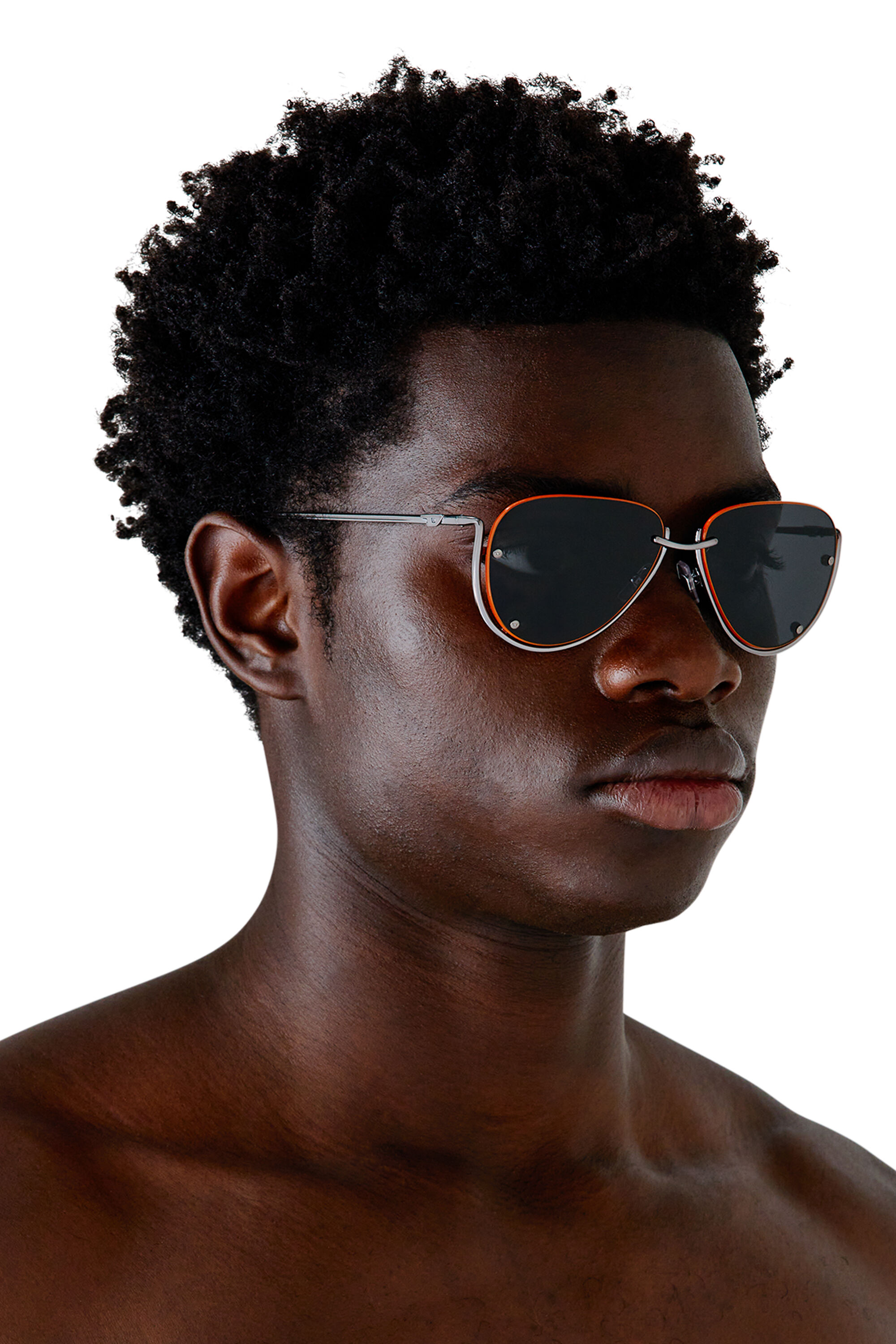 Lunettes de soleil de modele pilote Femme Polychrome Diesel